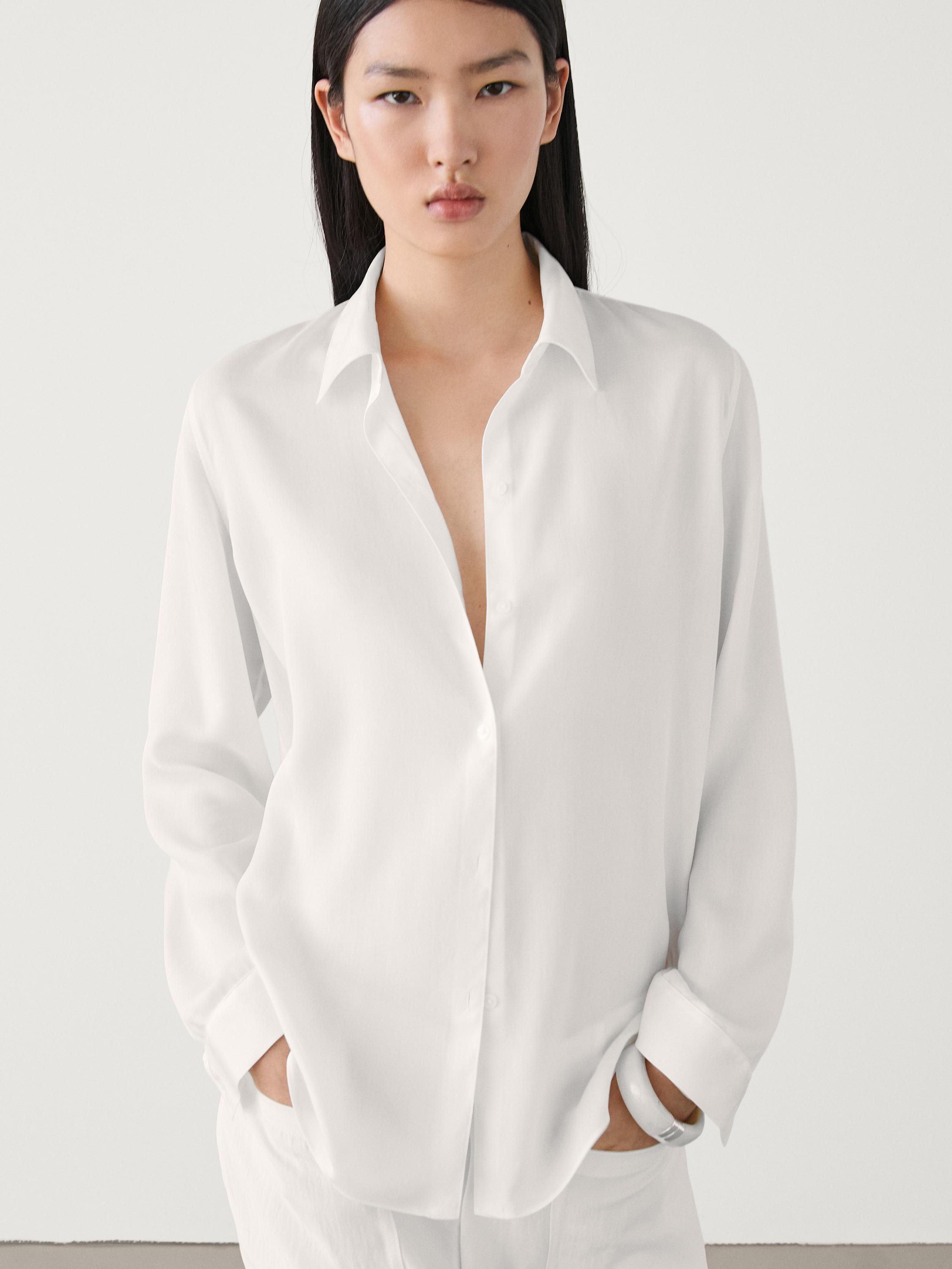 Camisas blancas para mujer Massimo Dutti