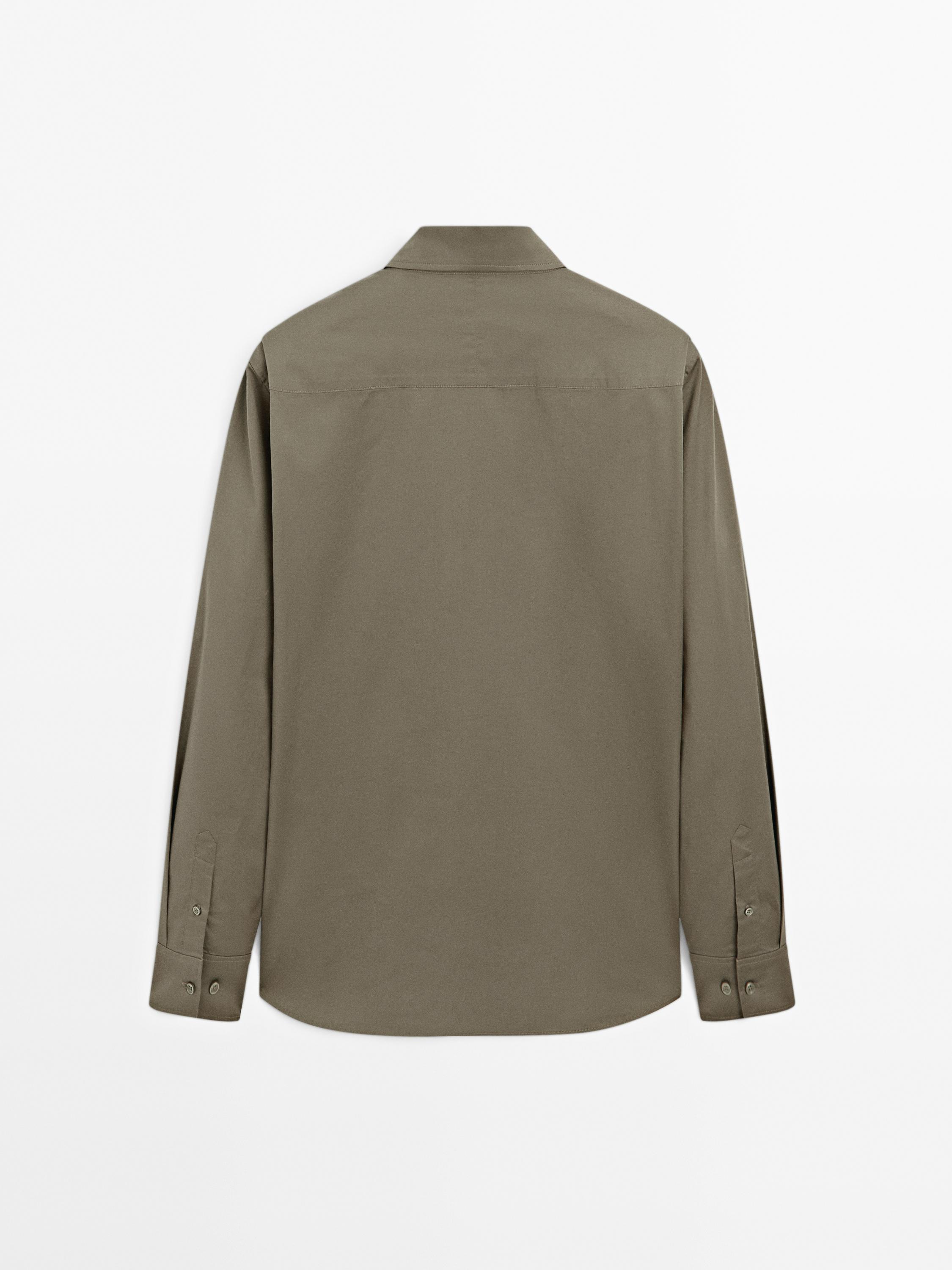 Regular fit stretch shirt