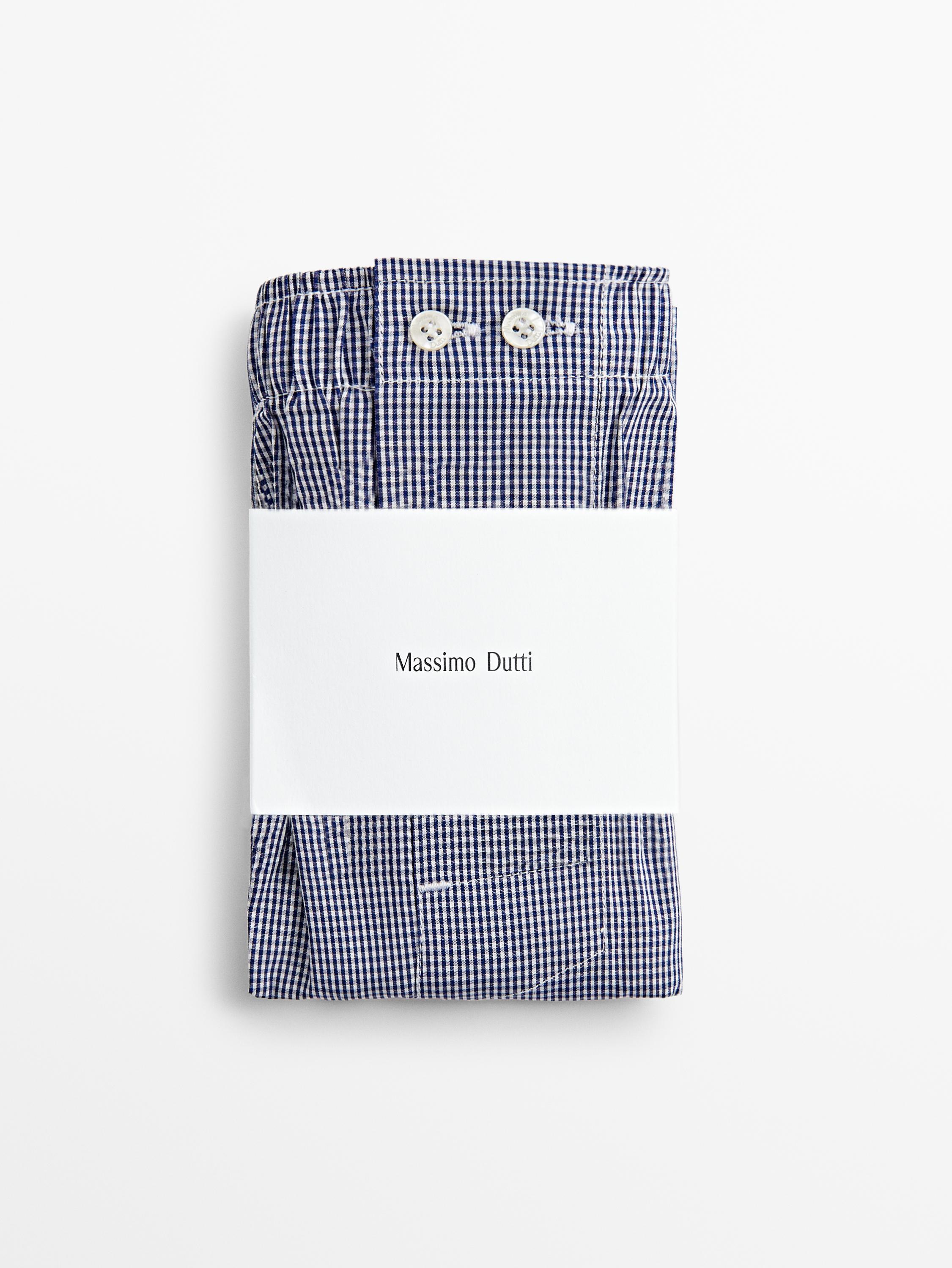 Gingham poplin boxers