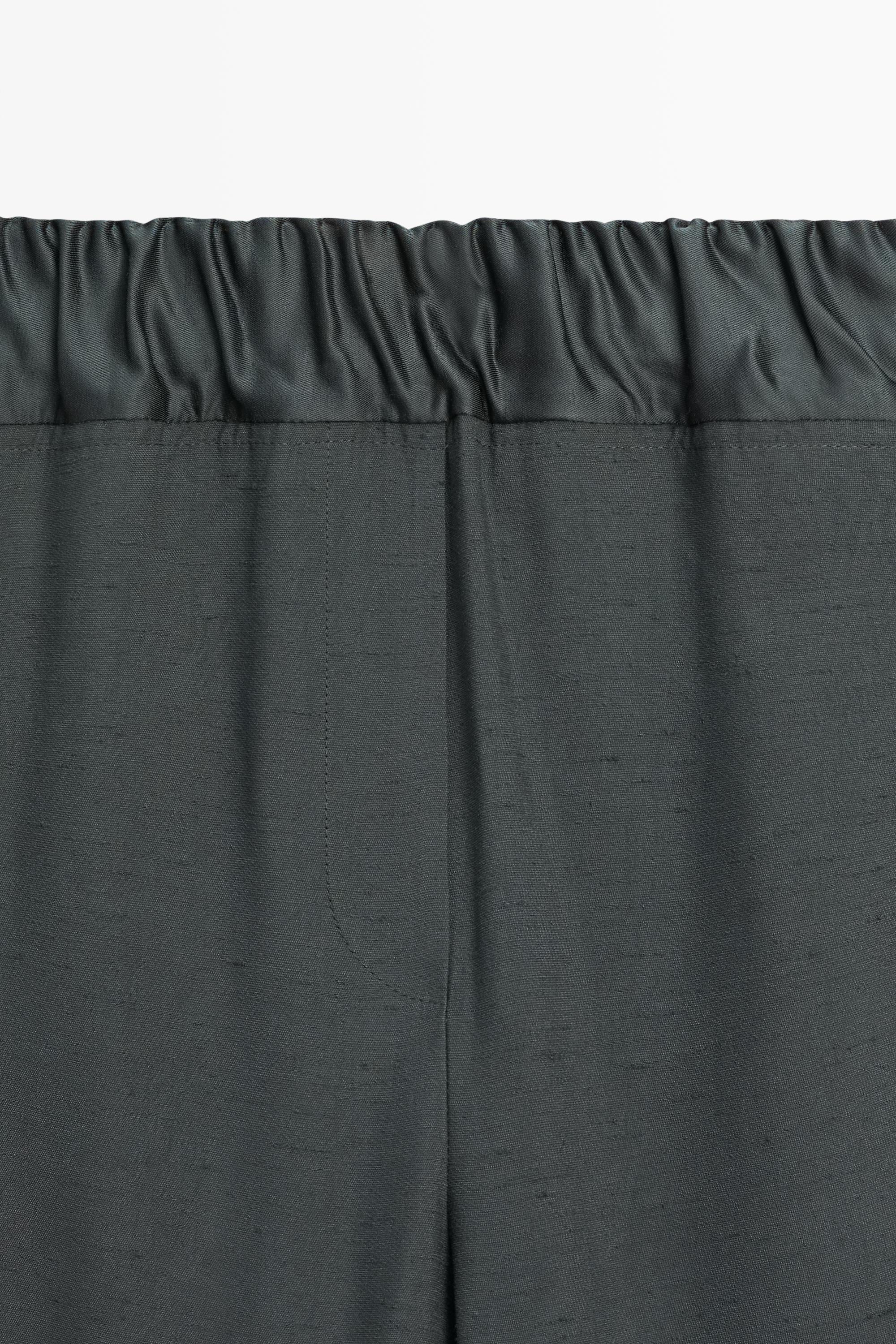 Studio total look elasticated pants — PETROLEUM