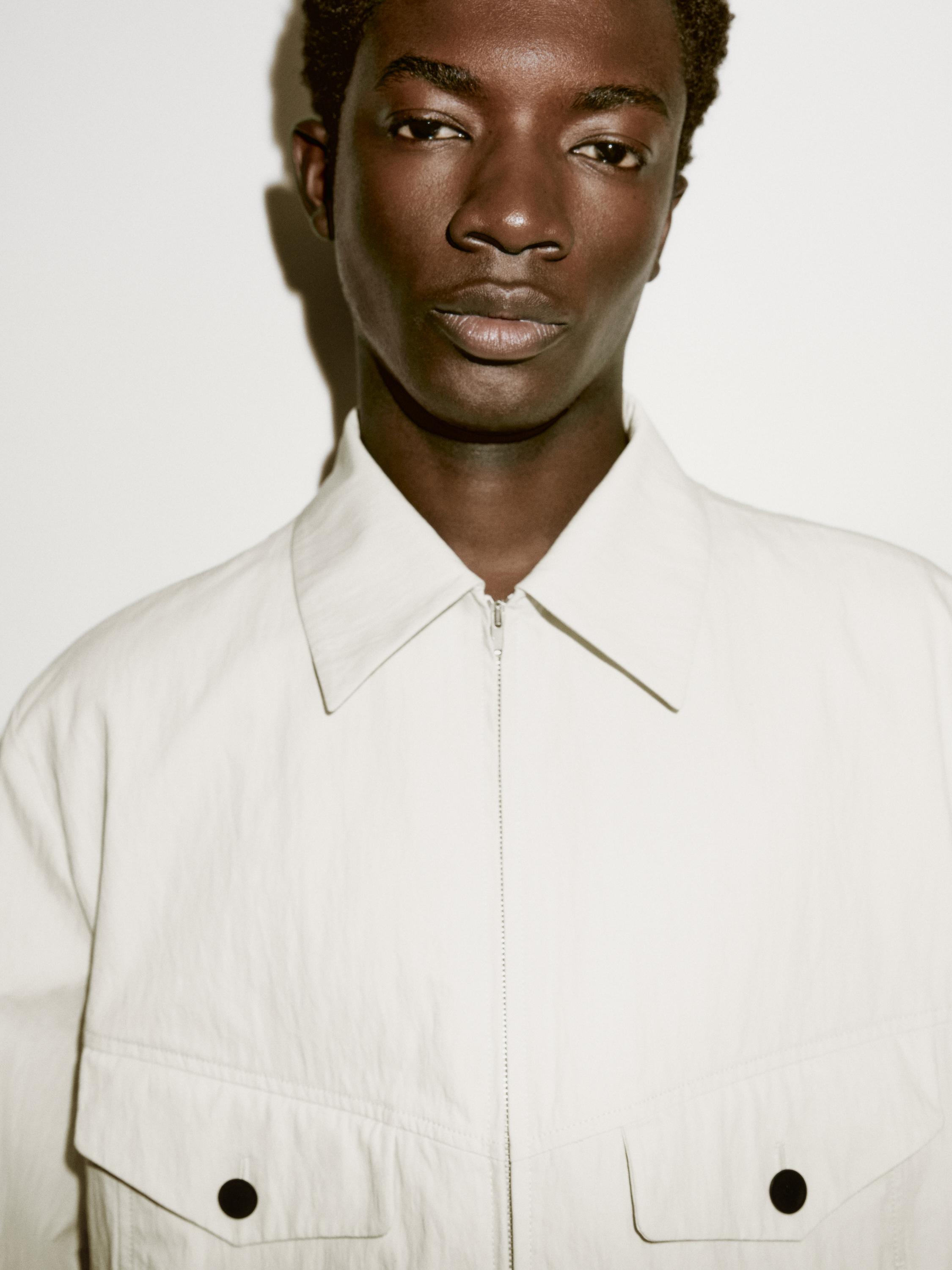 Cotton blend crepe jacket - Limited Edition
