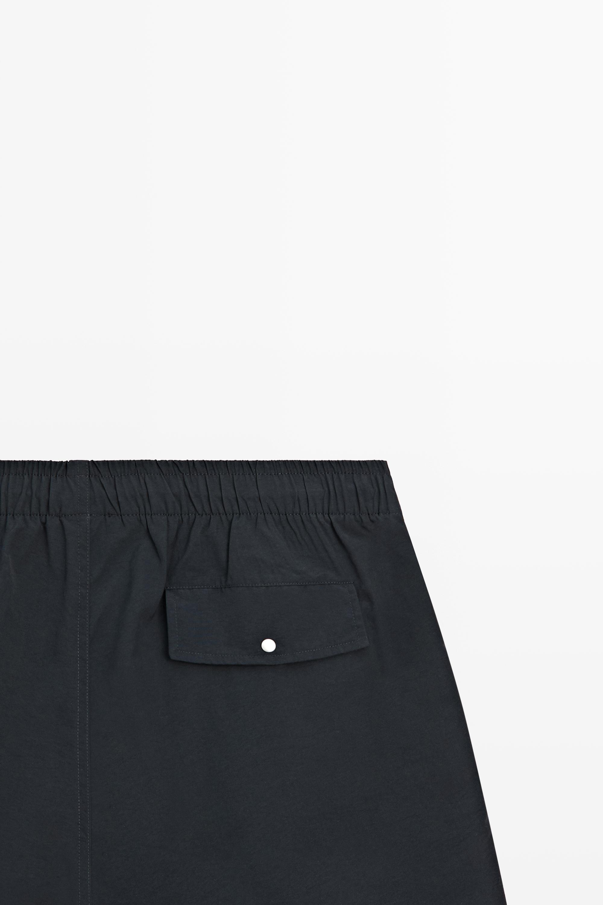 Plain swim trunks — NAVY BLUE