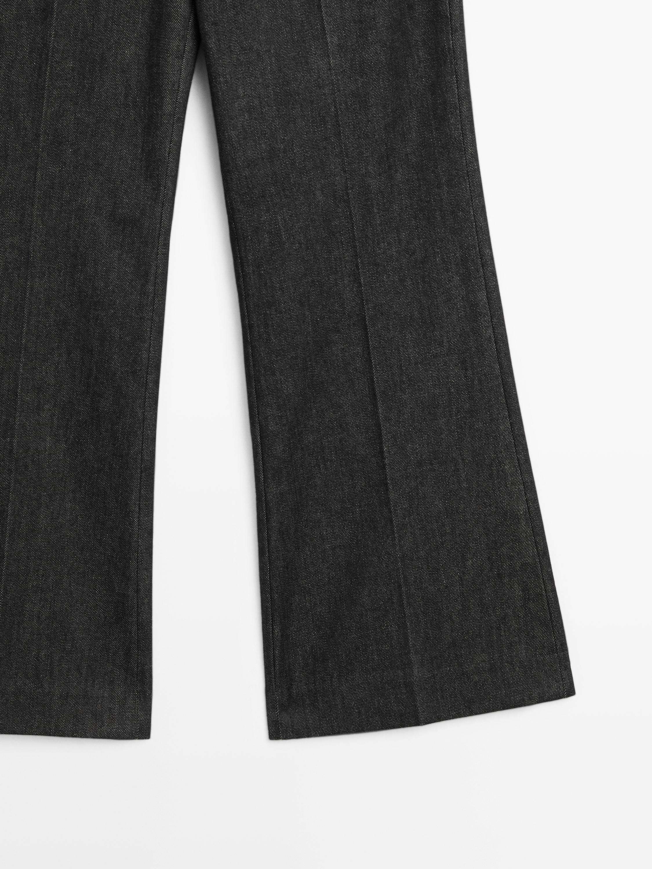 Mid-rise bell bottom jeans