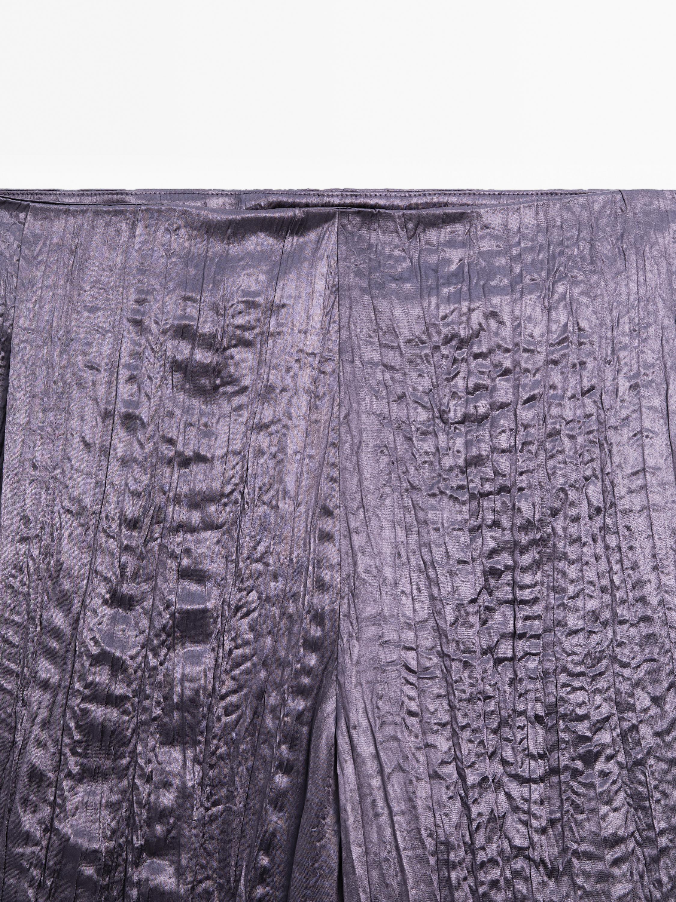 Straight fit pleated trousers