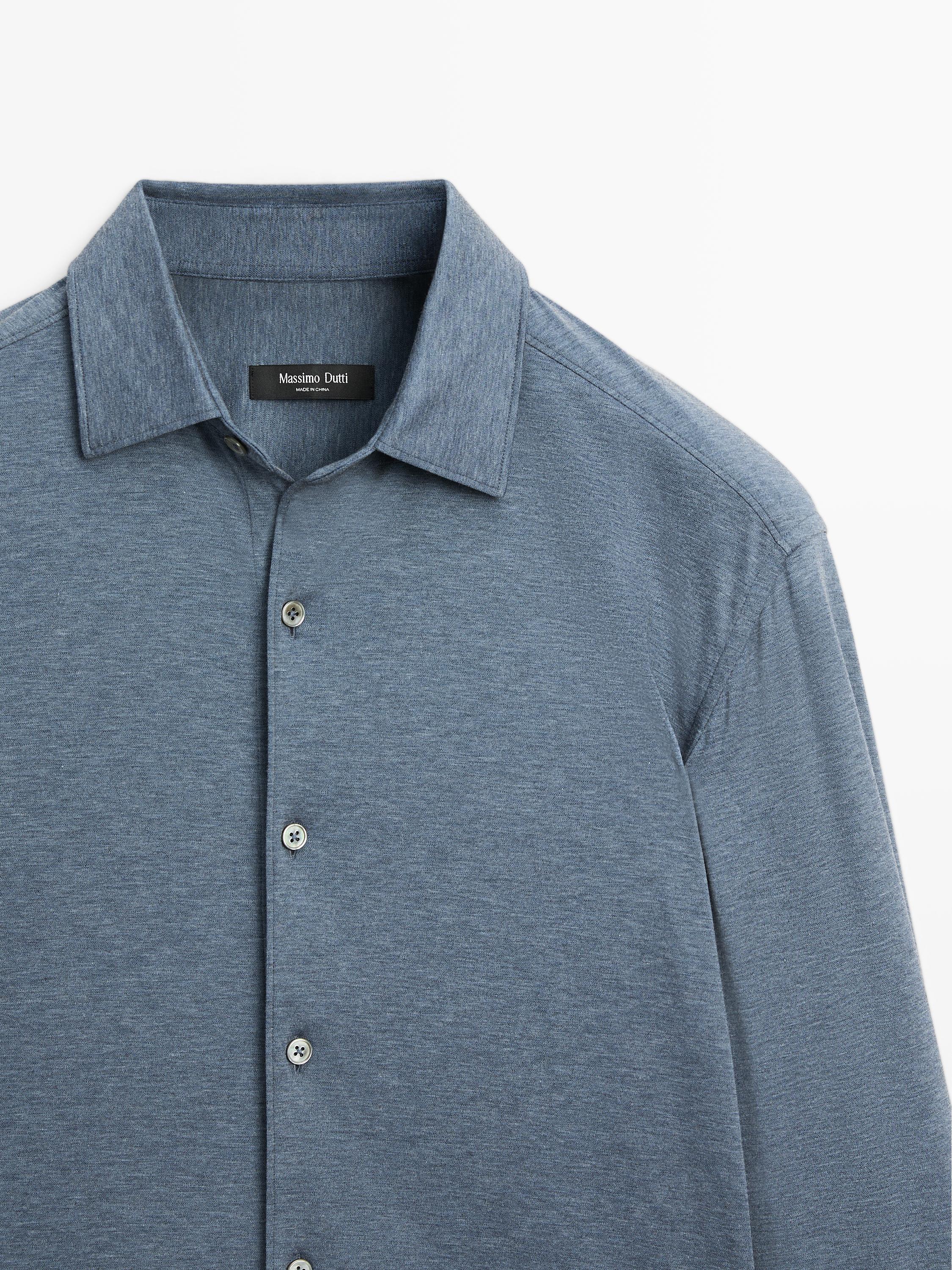 Slim-Fit-Hemd aus Stretchgewebe