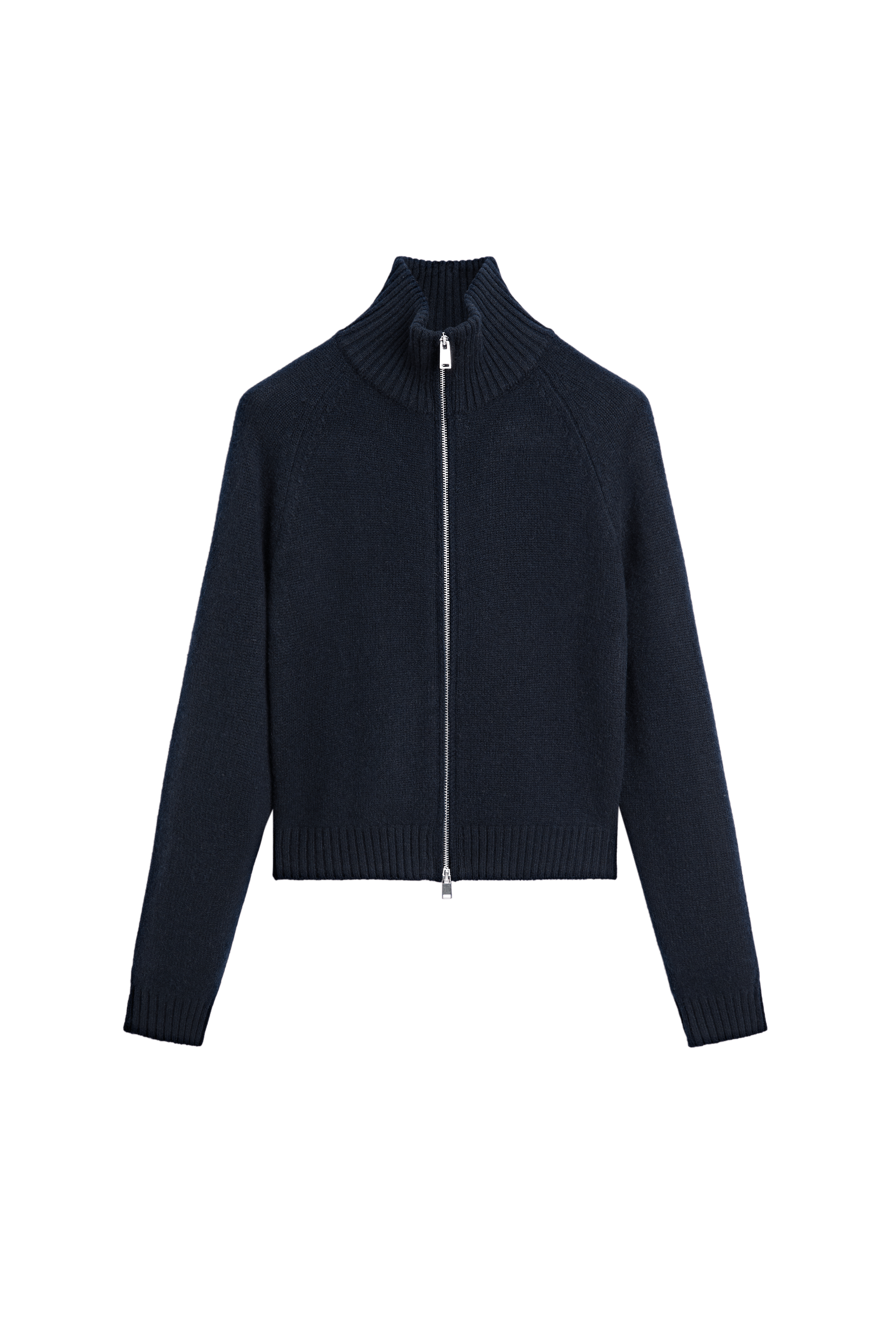 Massimo Dutti %100 kaşmir fermuarlı triko hırka görsel 2