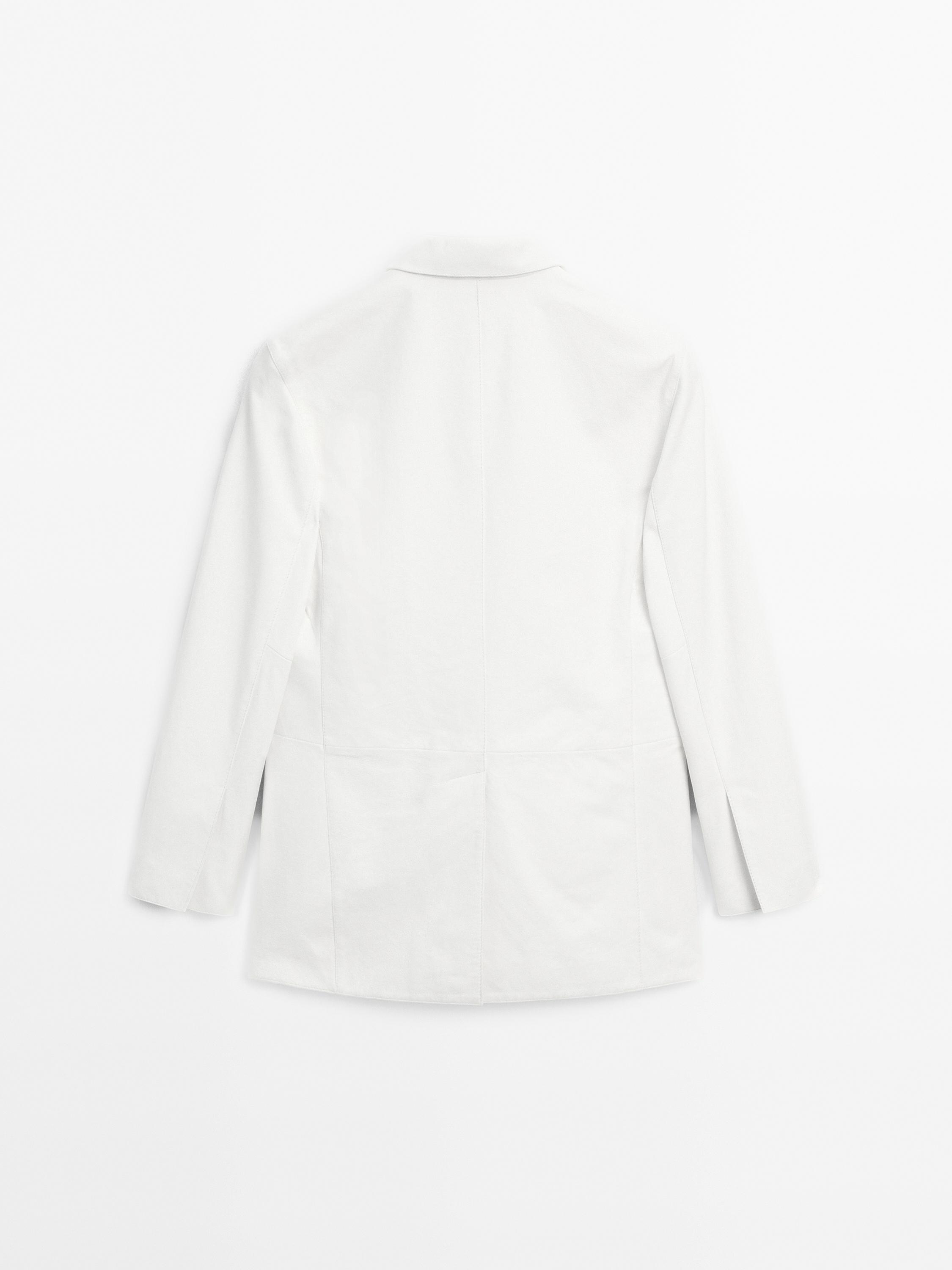 Long suede leather blazer - Limited Edition