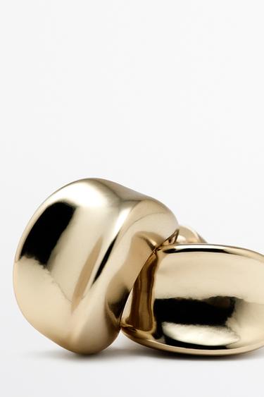 Curved hoop earrings — GOLDEN 5