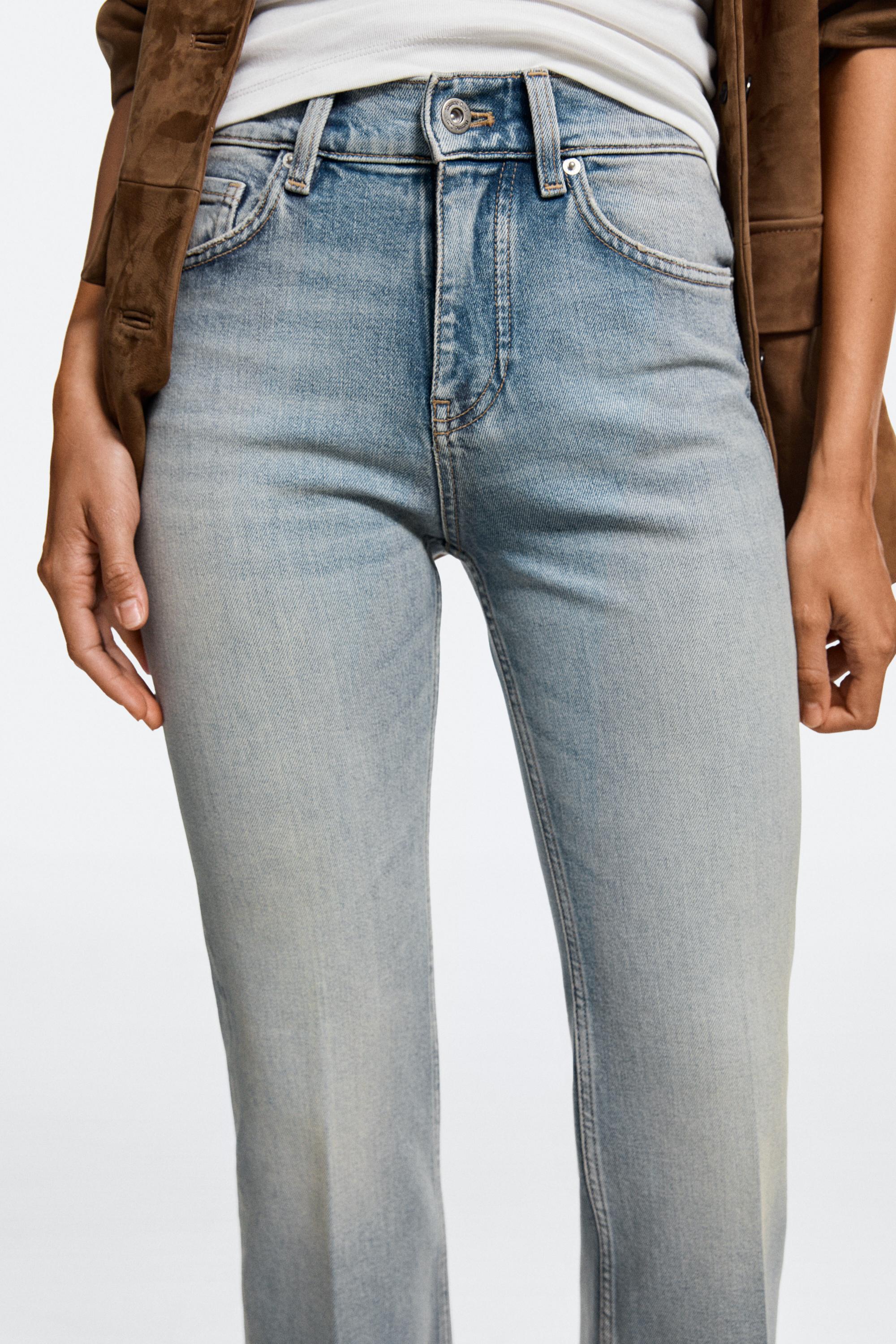 Mid-waist flare fit jeans — Light Blue