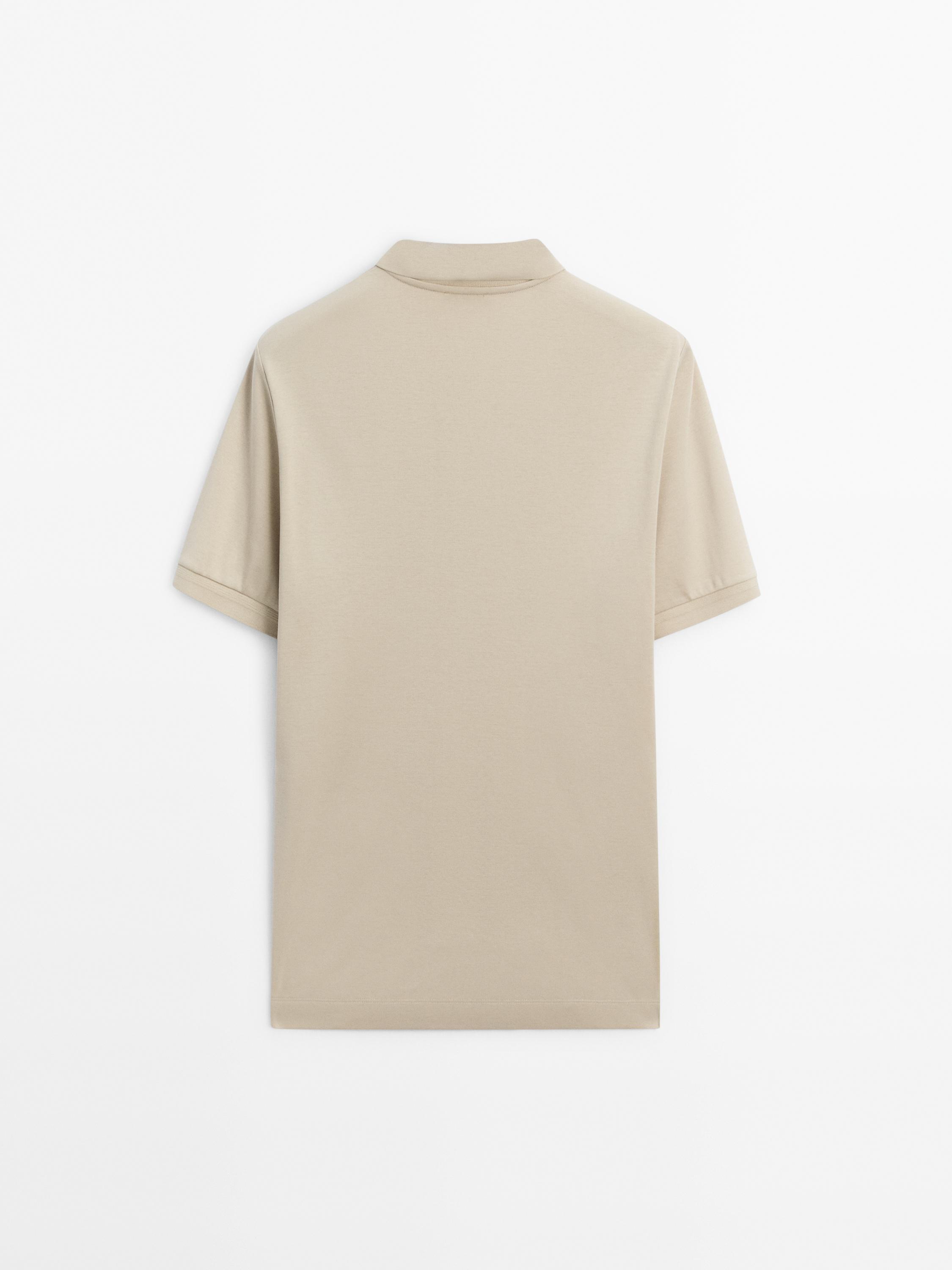 Short sleeve cotton polo shirt