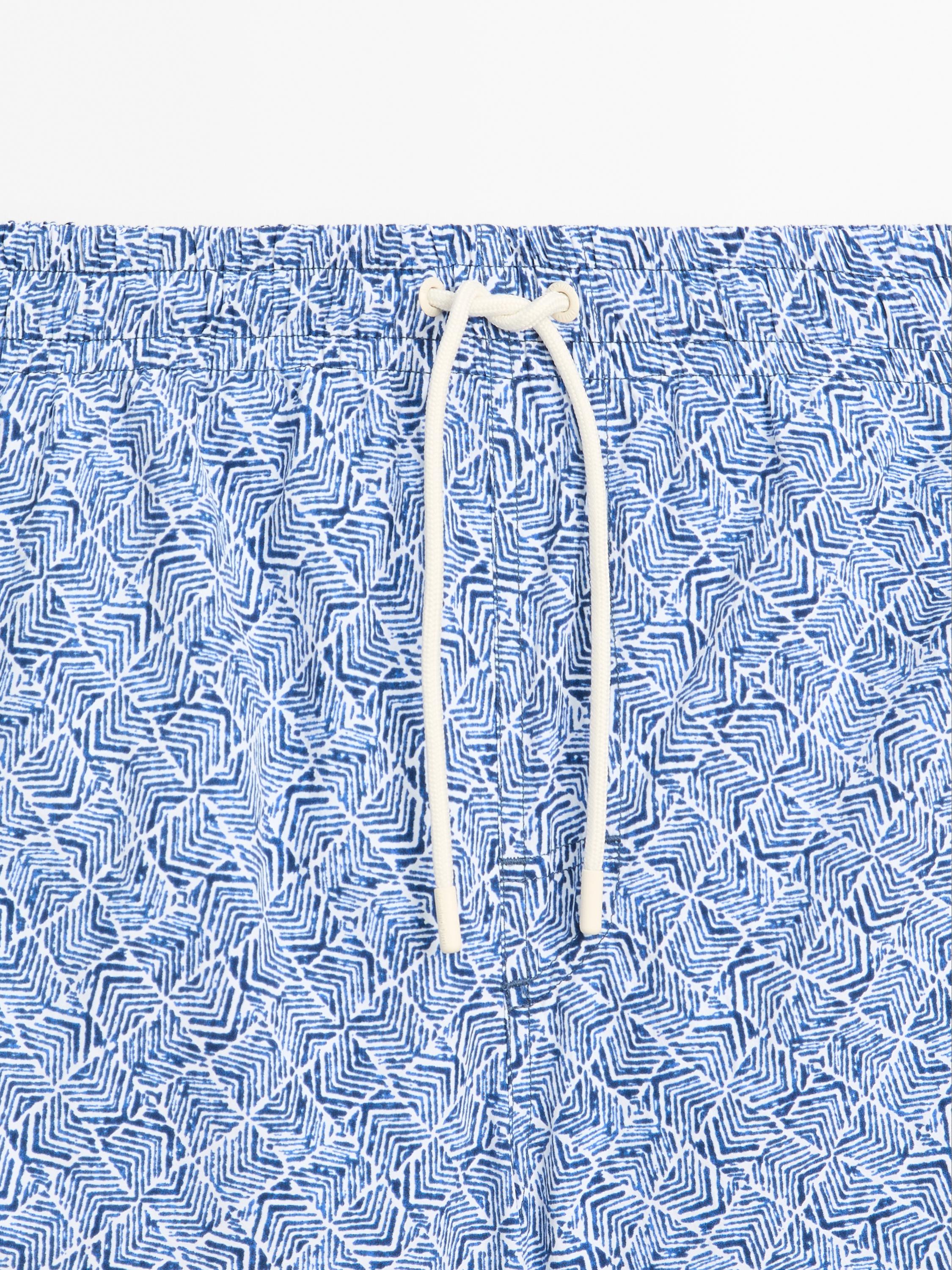 Printed swimming trunks