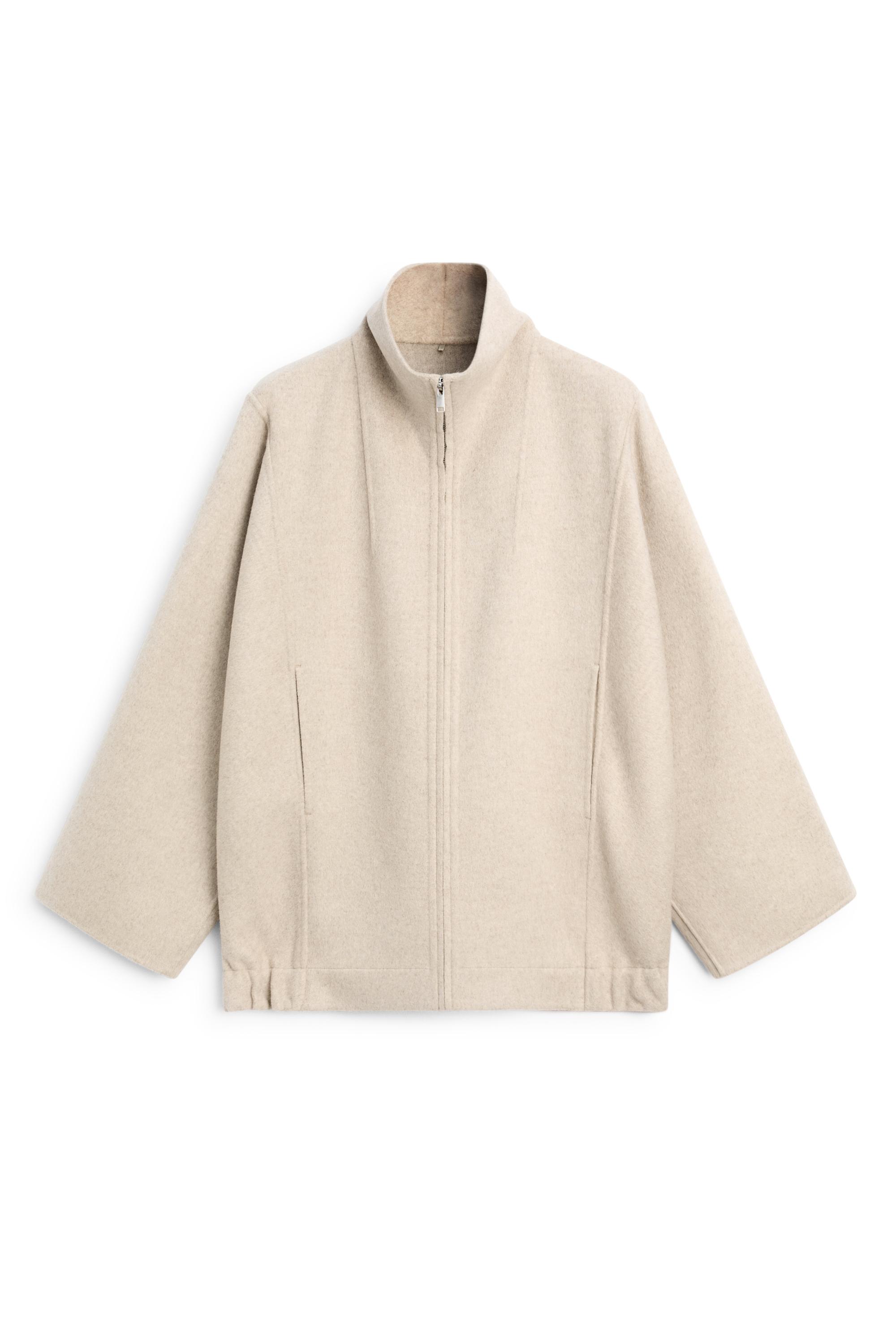 Massimo Dutti Yün karışımlı bomber ceket görsel 2