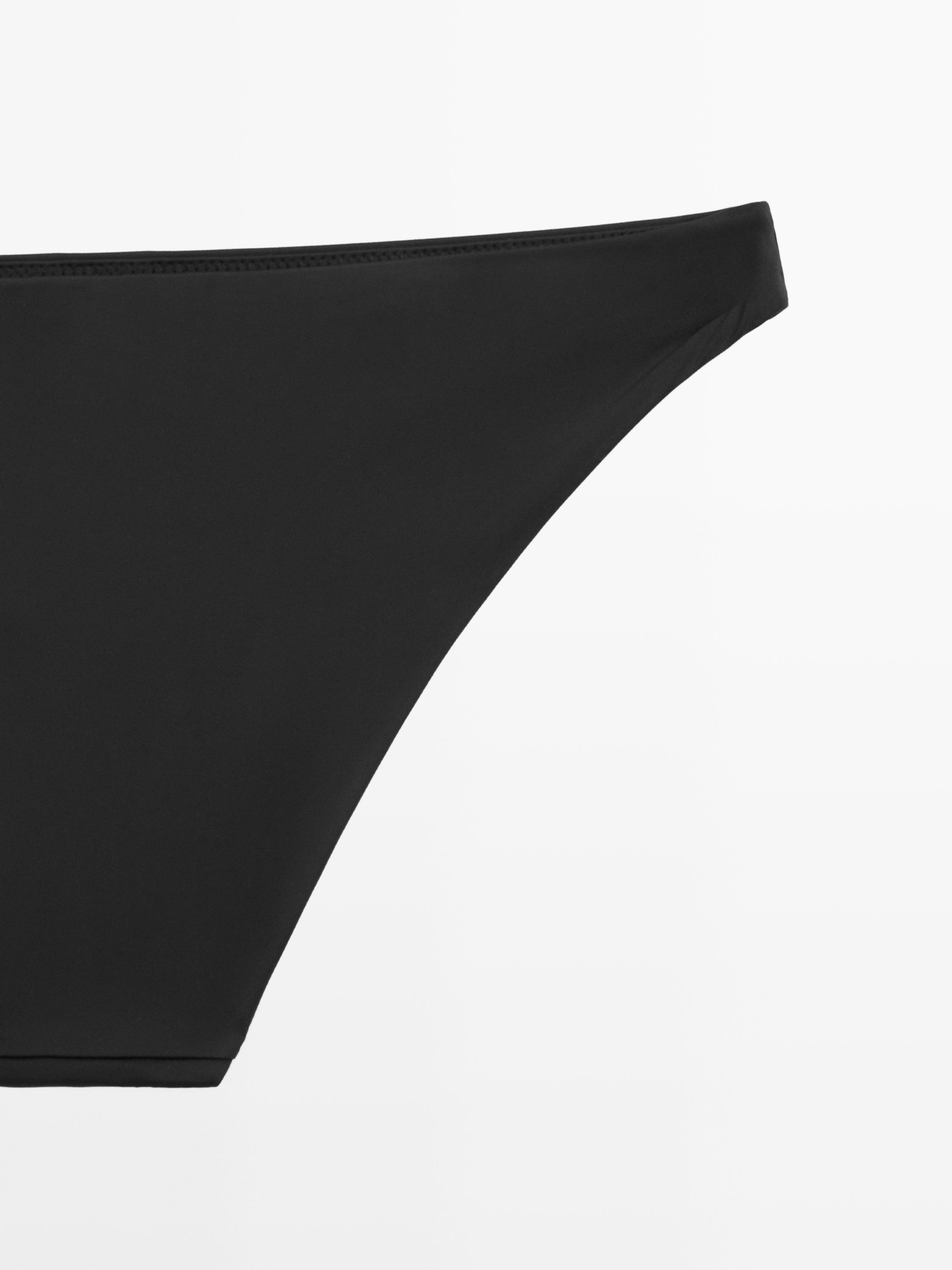Plain bikini bottoms — BLACK
