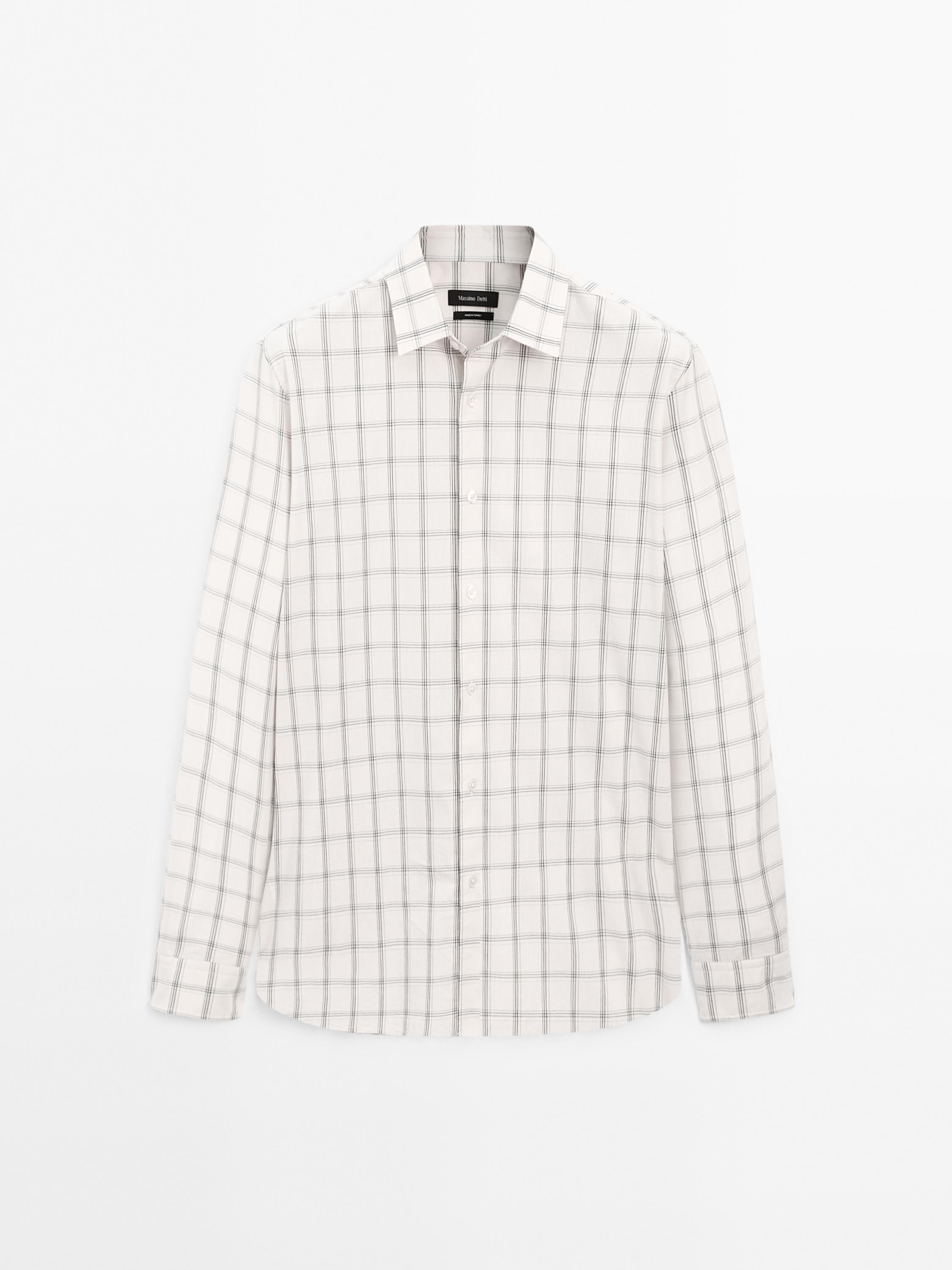 Alkandora koadroduna,% 100 kotoizkoa, regular fit