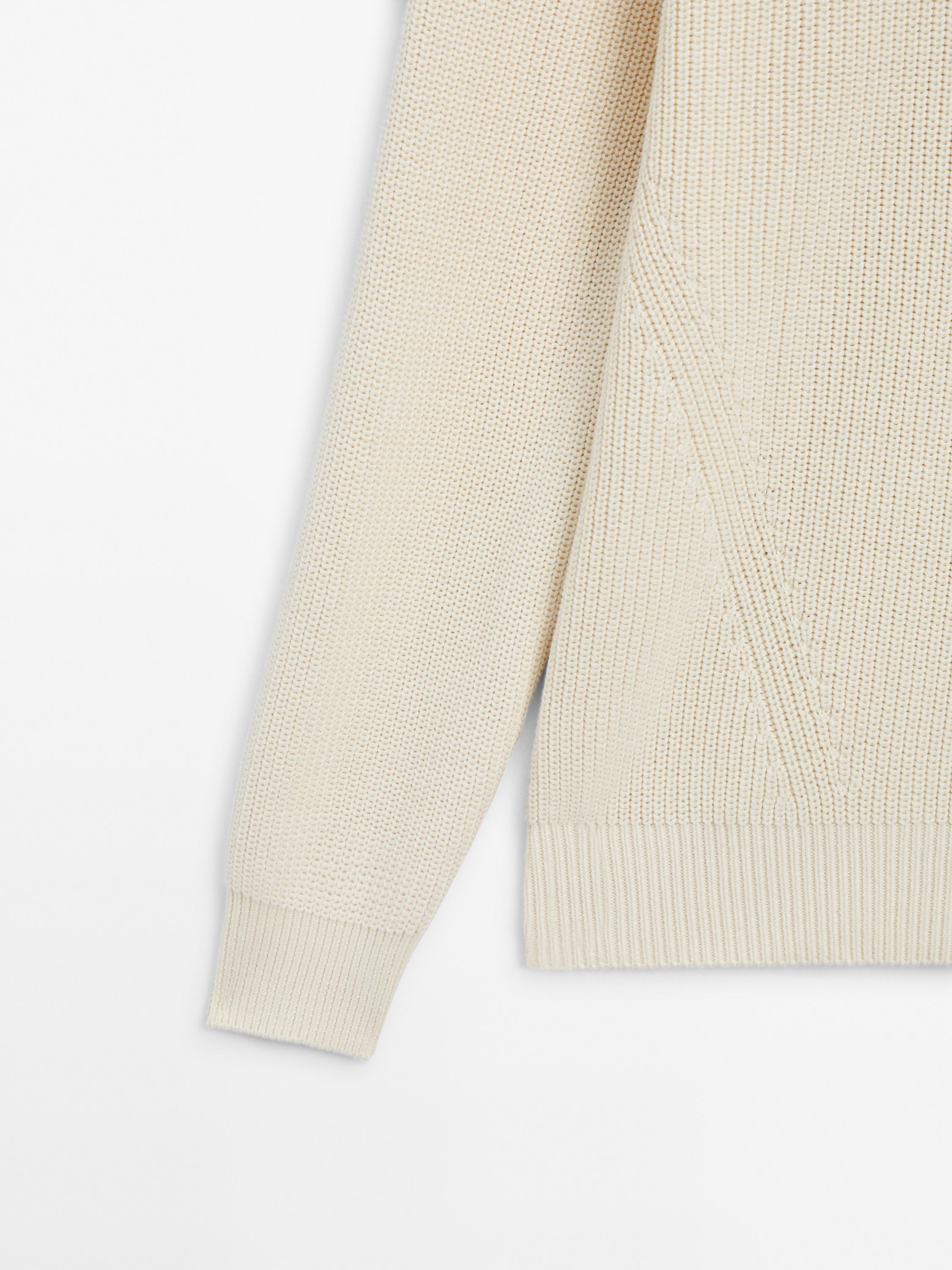 100% cotton knit sweater