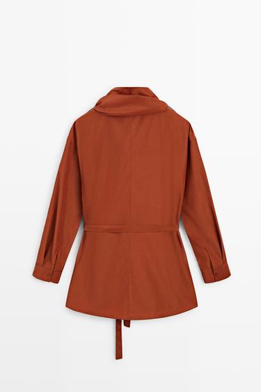 Flowing blouse with tie detail — COPPER 6