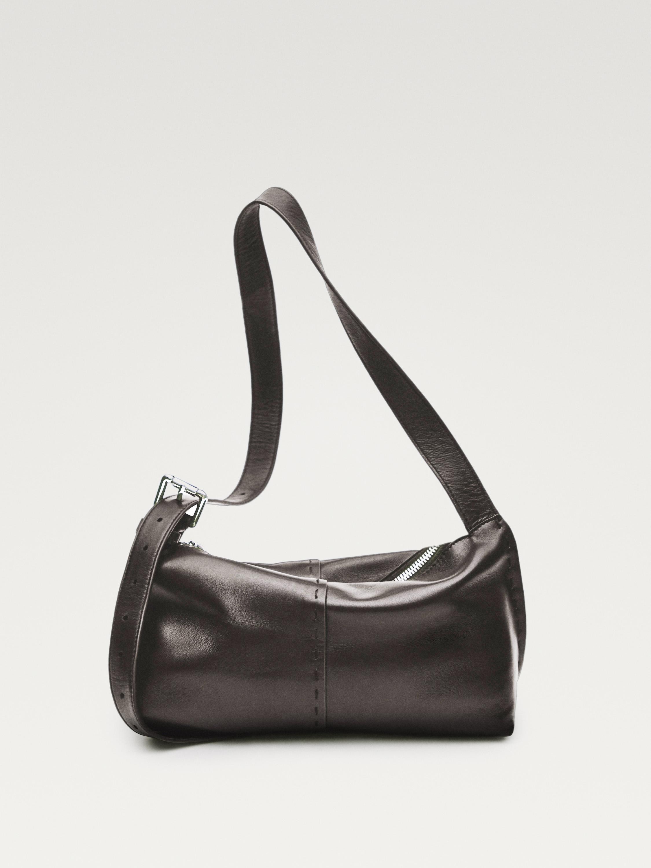 Nappa leather mini crossbody bag