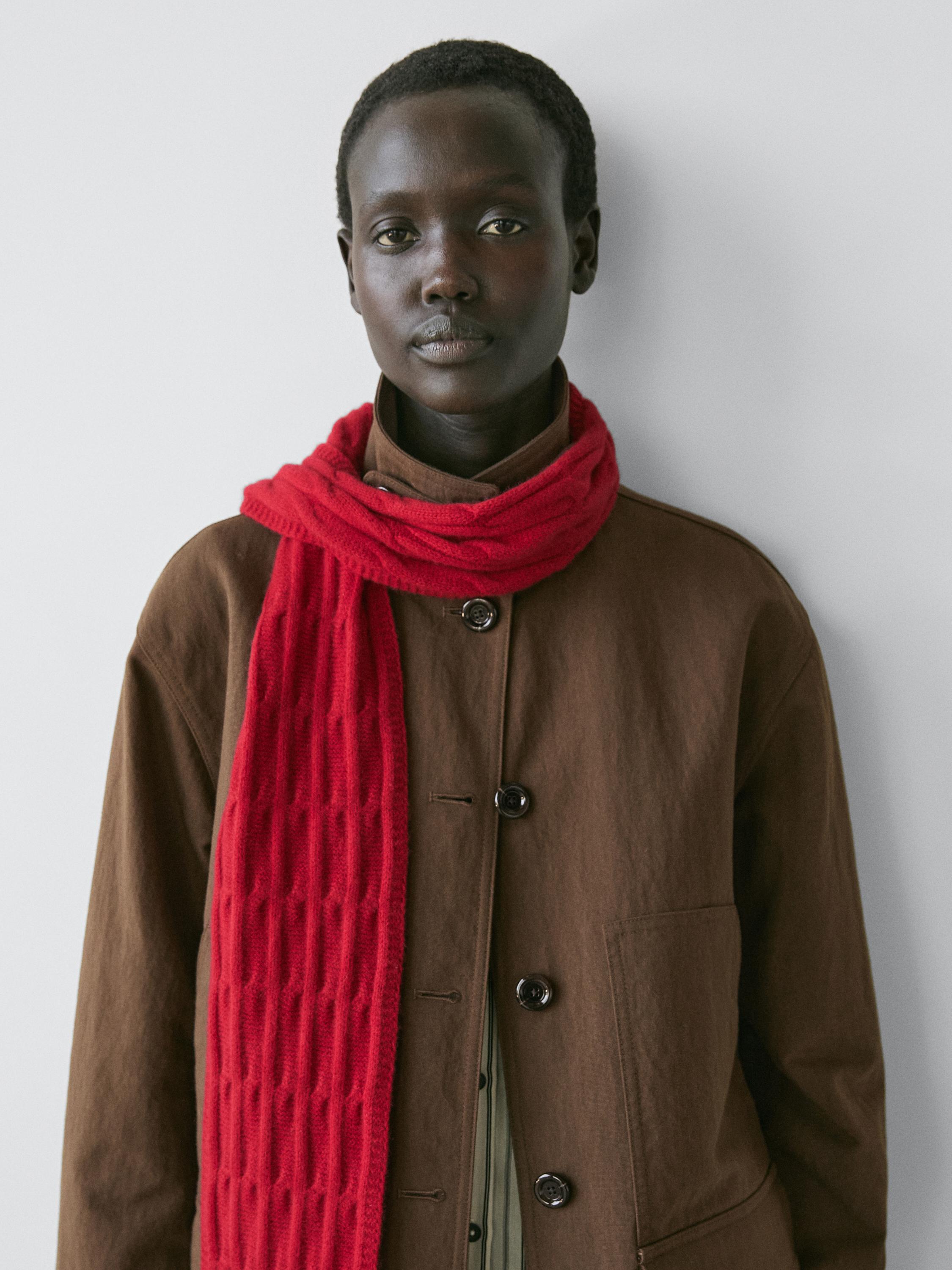 Cotton blend jacket with pockets — BROWN