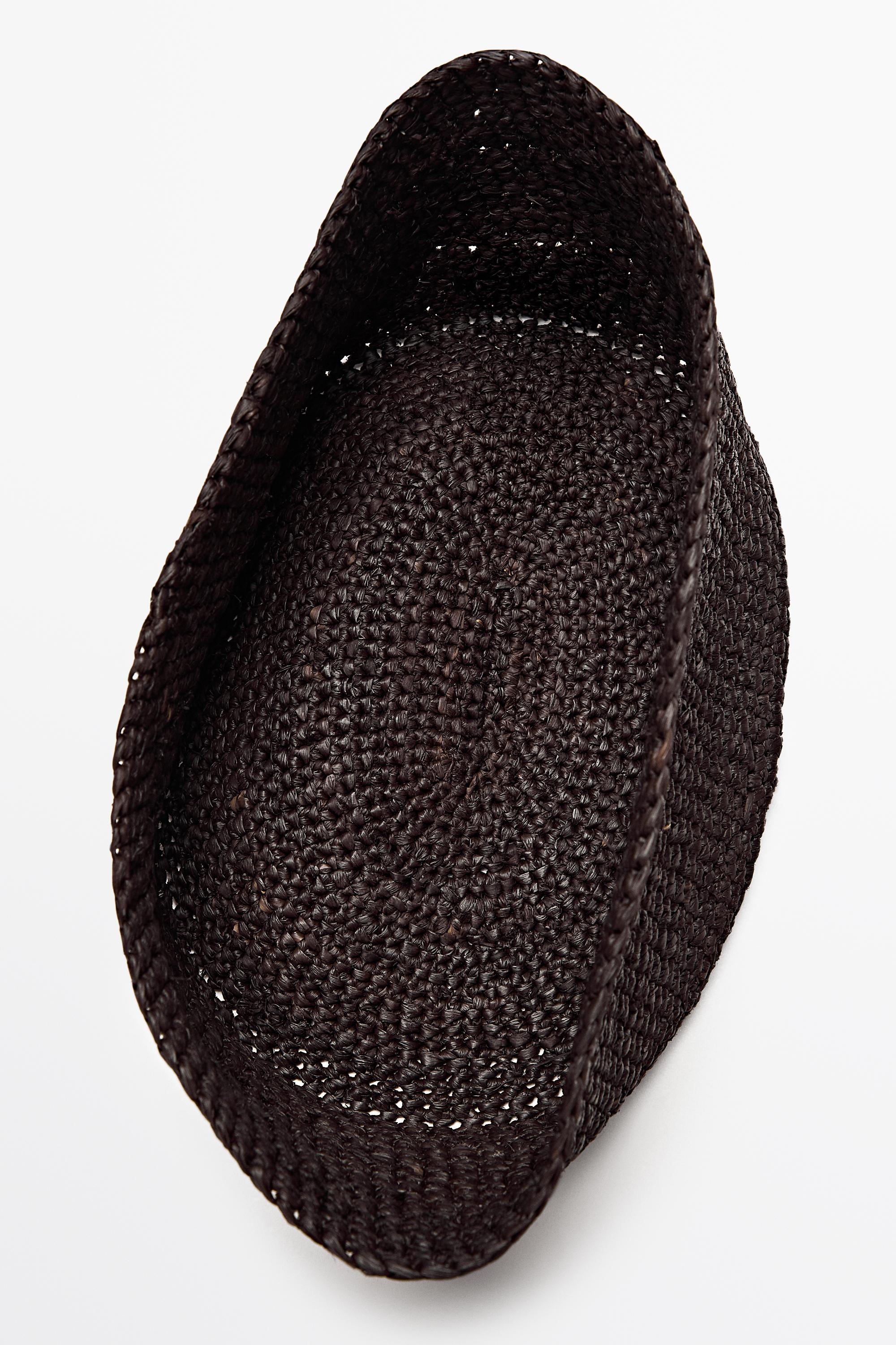 Raffia pillbox hat — OCHRE