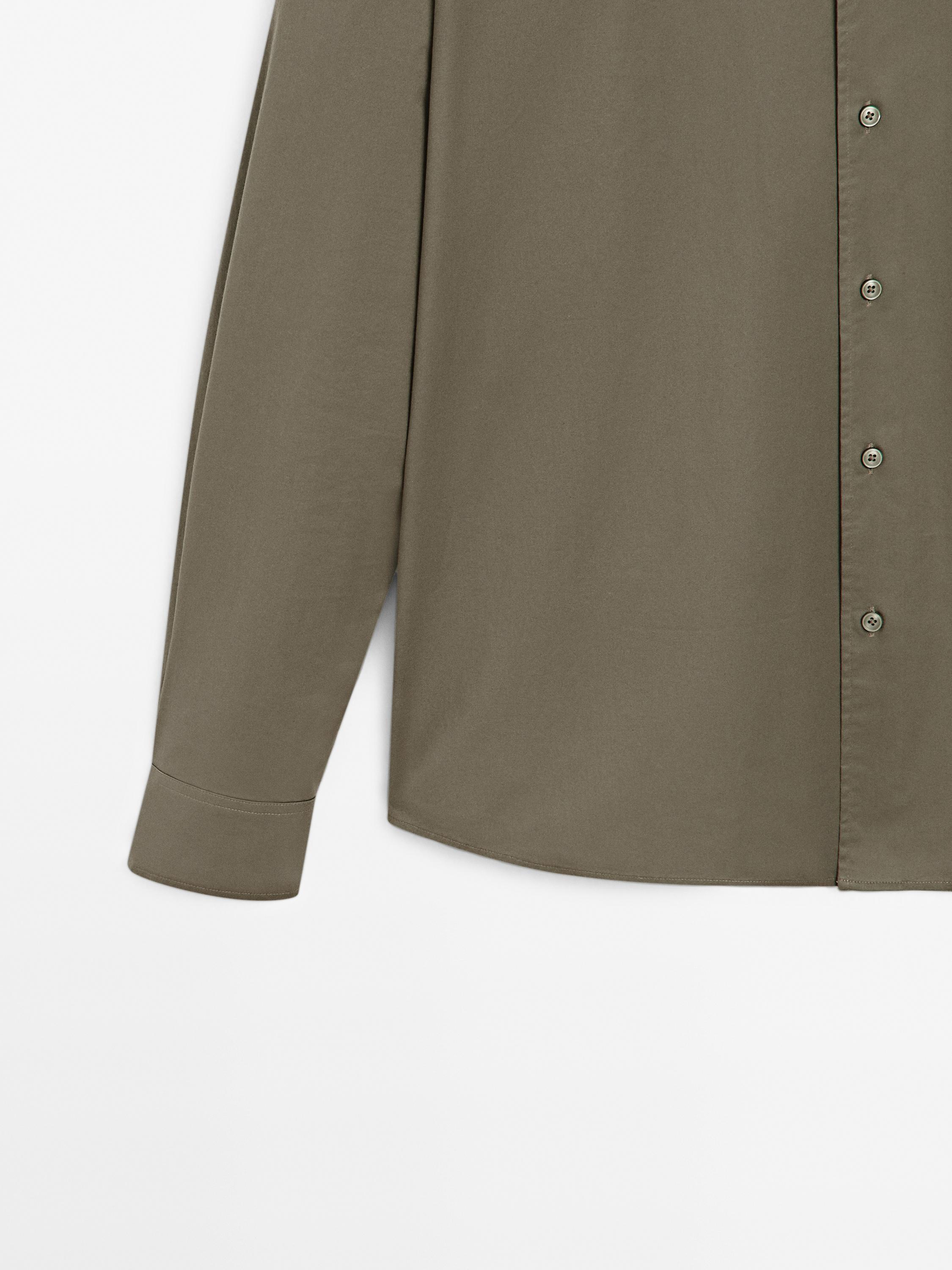 Regular fit stretch shirt