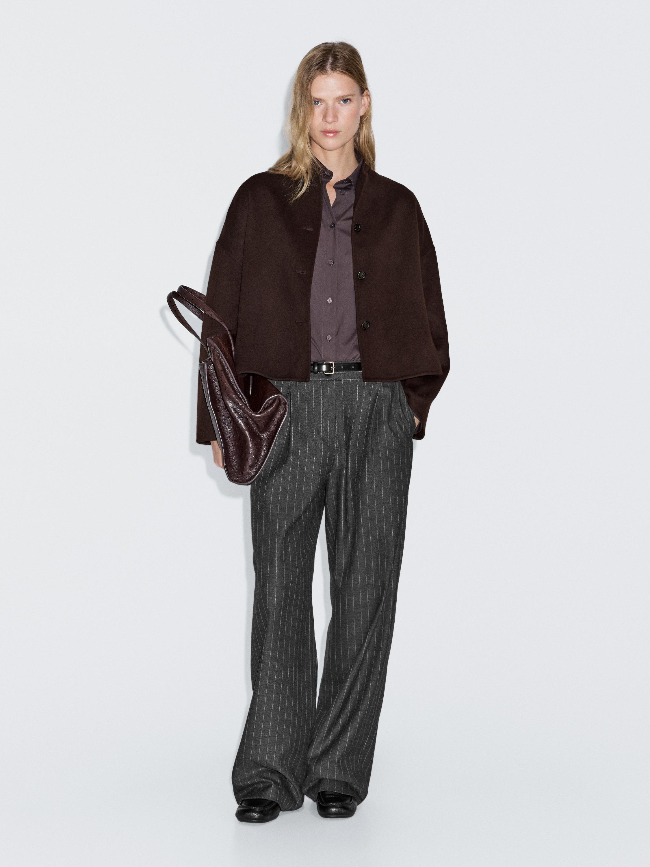 Short jacket with high neck