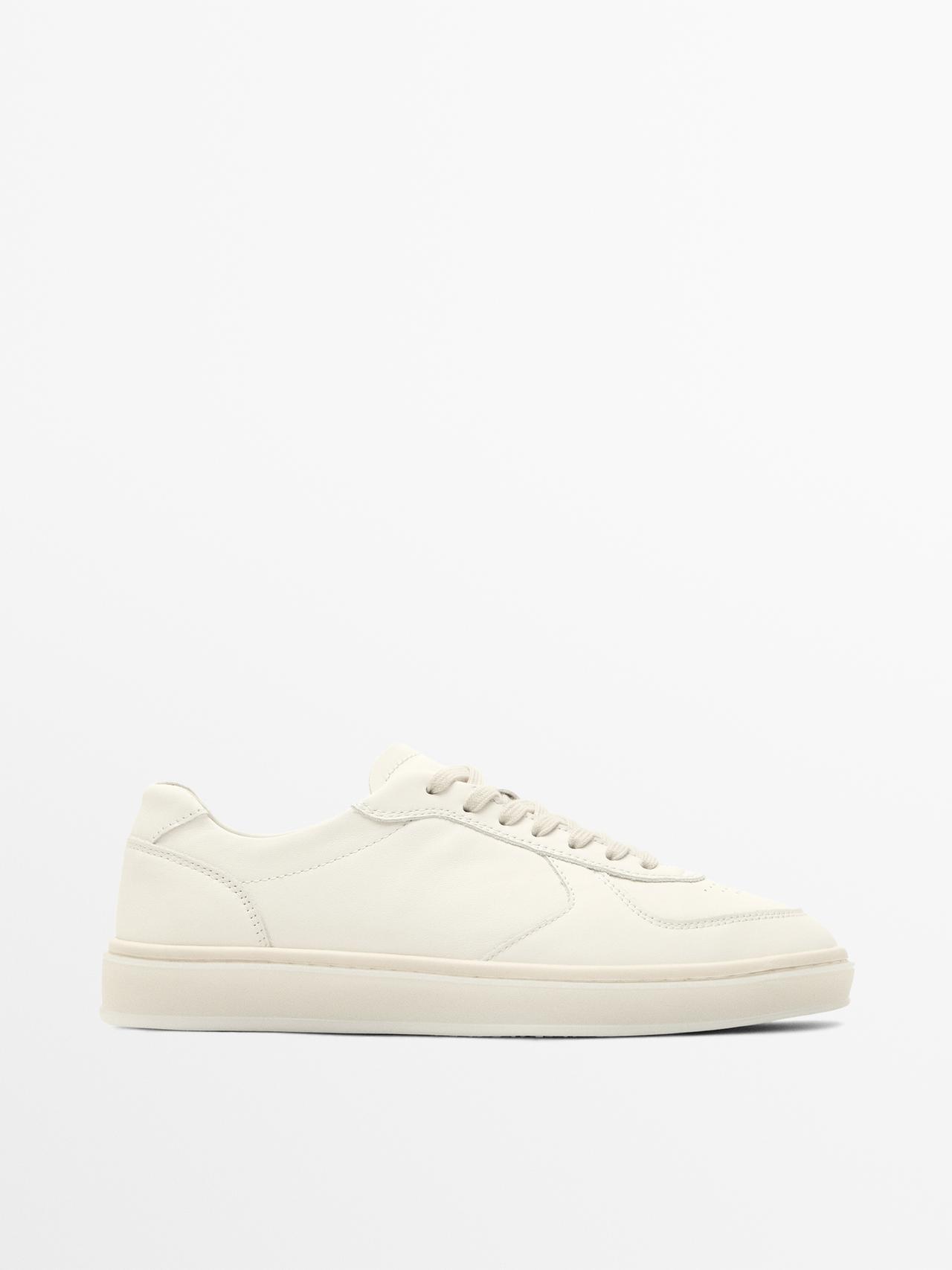 Nappa trainers — WHITE