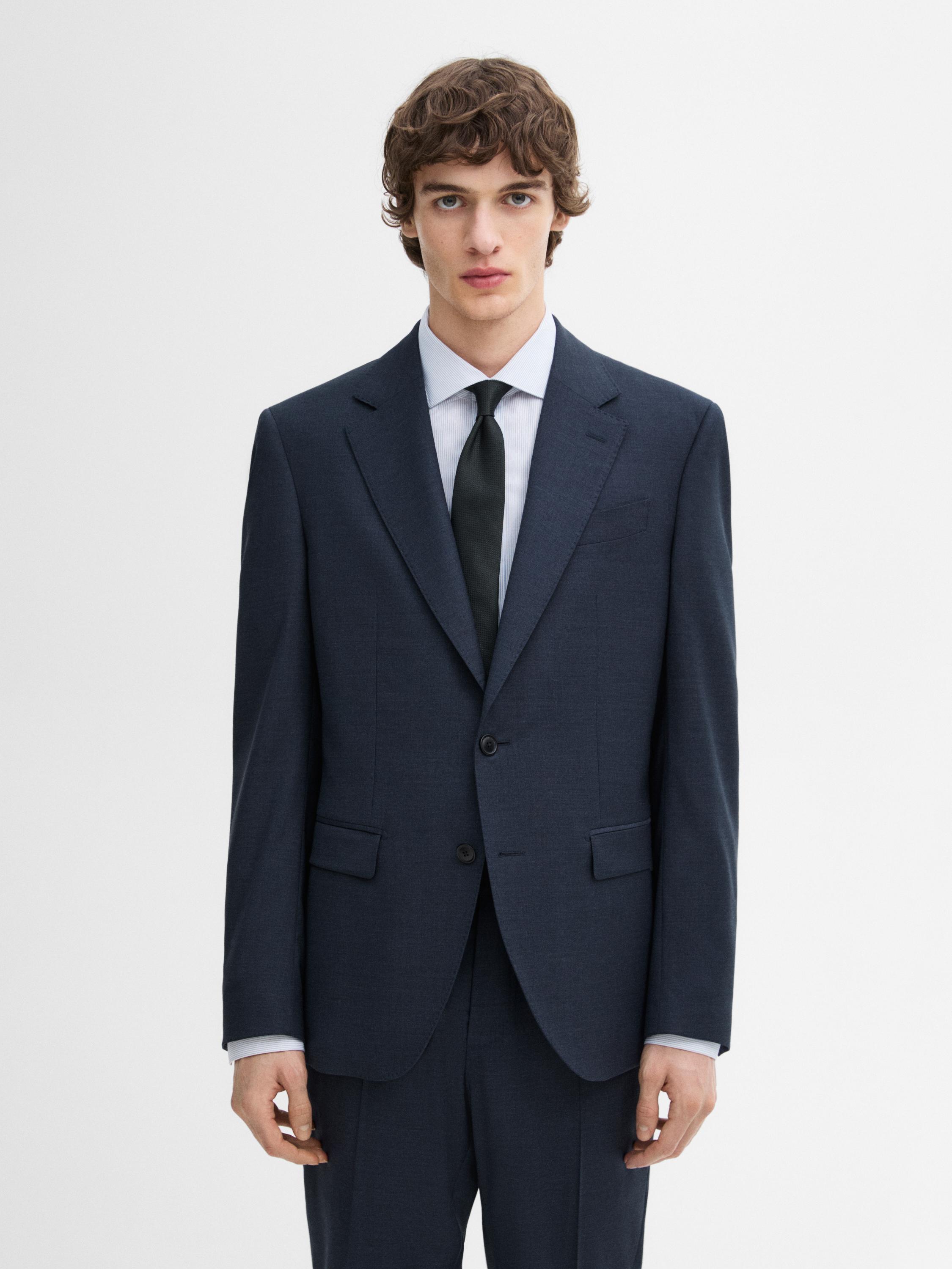 Americana traje mezcla lana