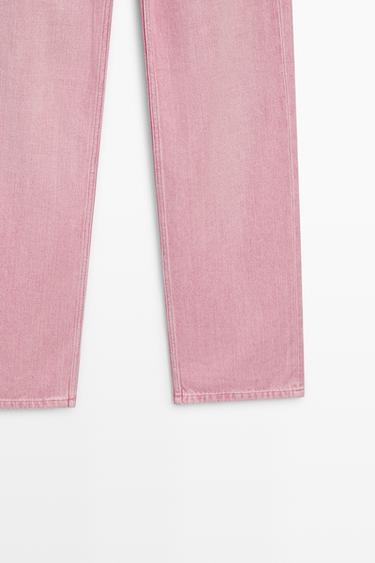 Low-rise straight-leg jeans — PINK 7