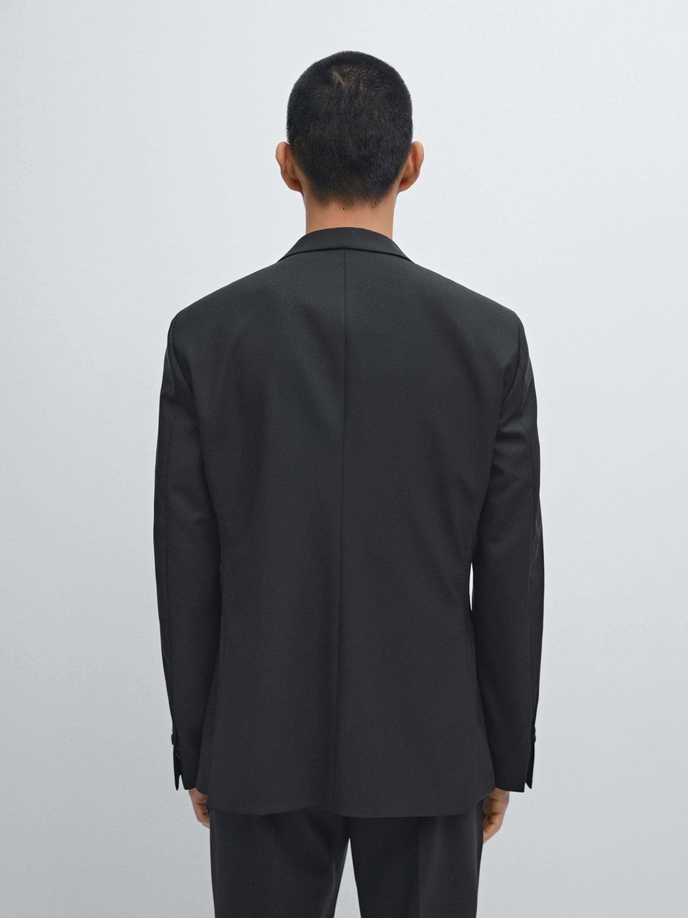 100% wool suit blazer