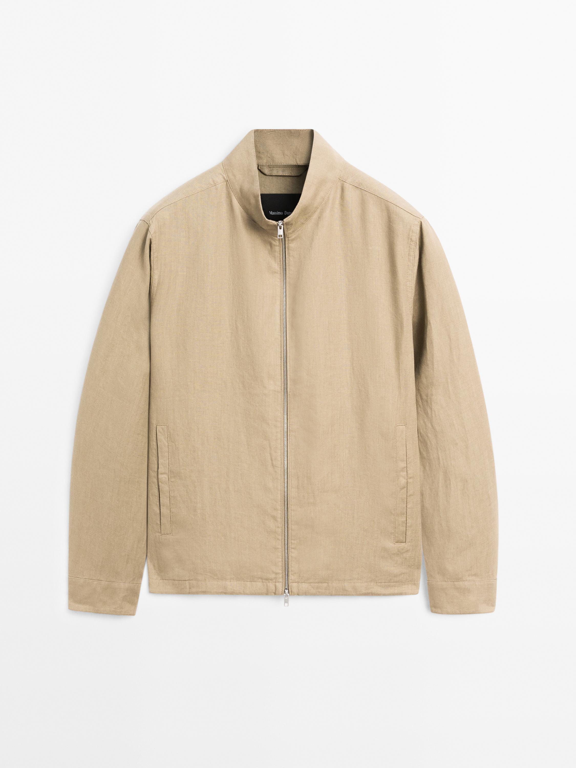 Bomber jacket 100% linen