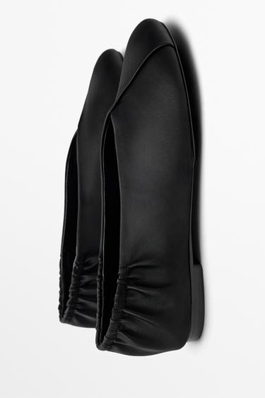 Crossover ballet flat — BLACK 4
