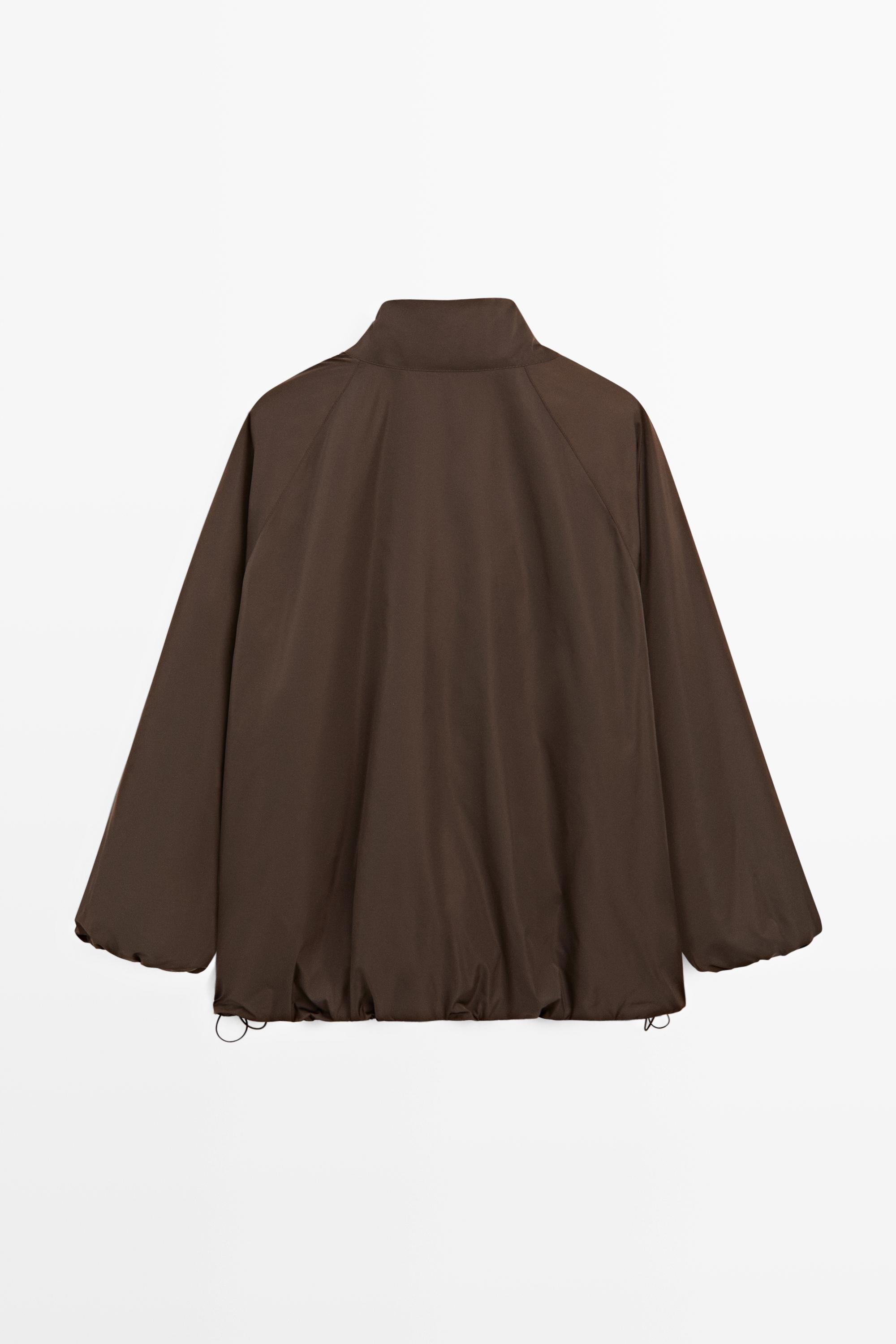 Voluminous puffer jacket — MOLE BROWN