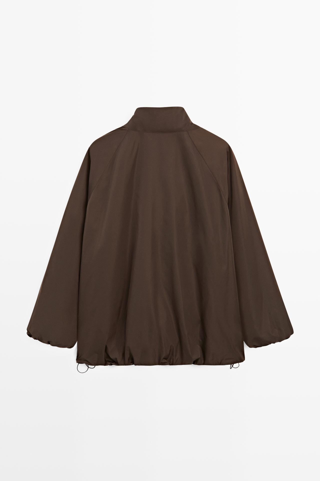 Voluminous puffer jacket — MOLE BROWN