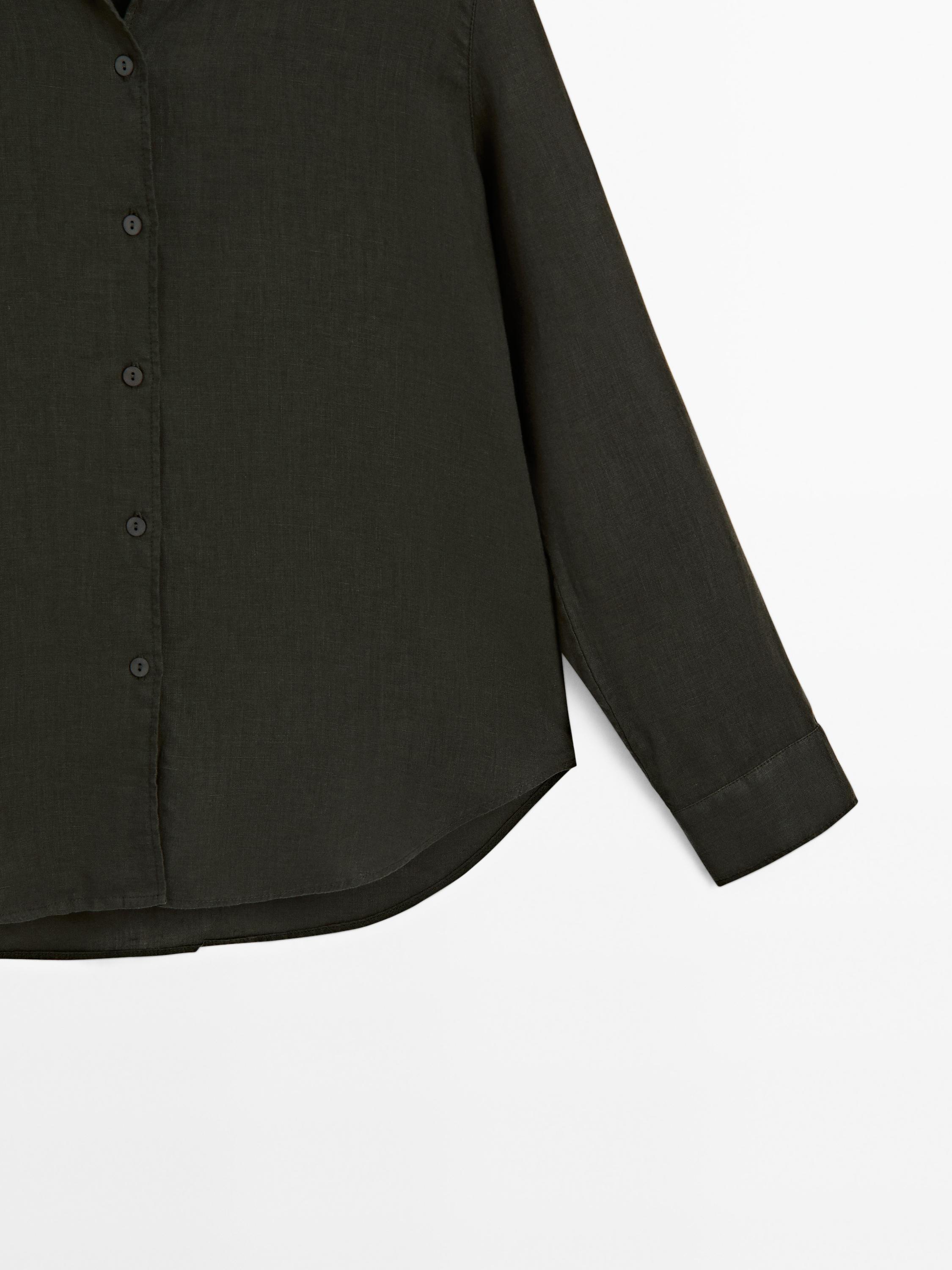Flowing 100% linen shirt