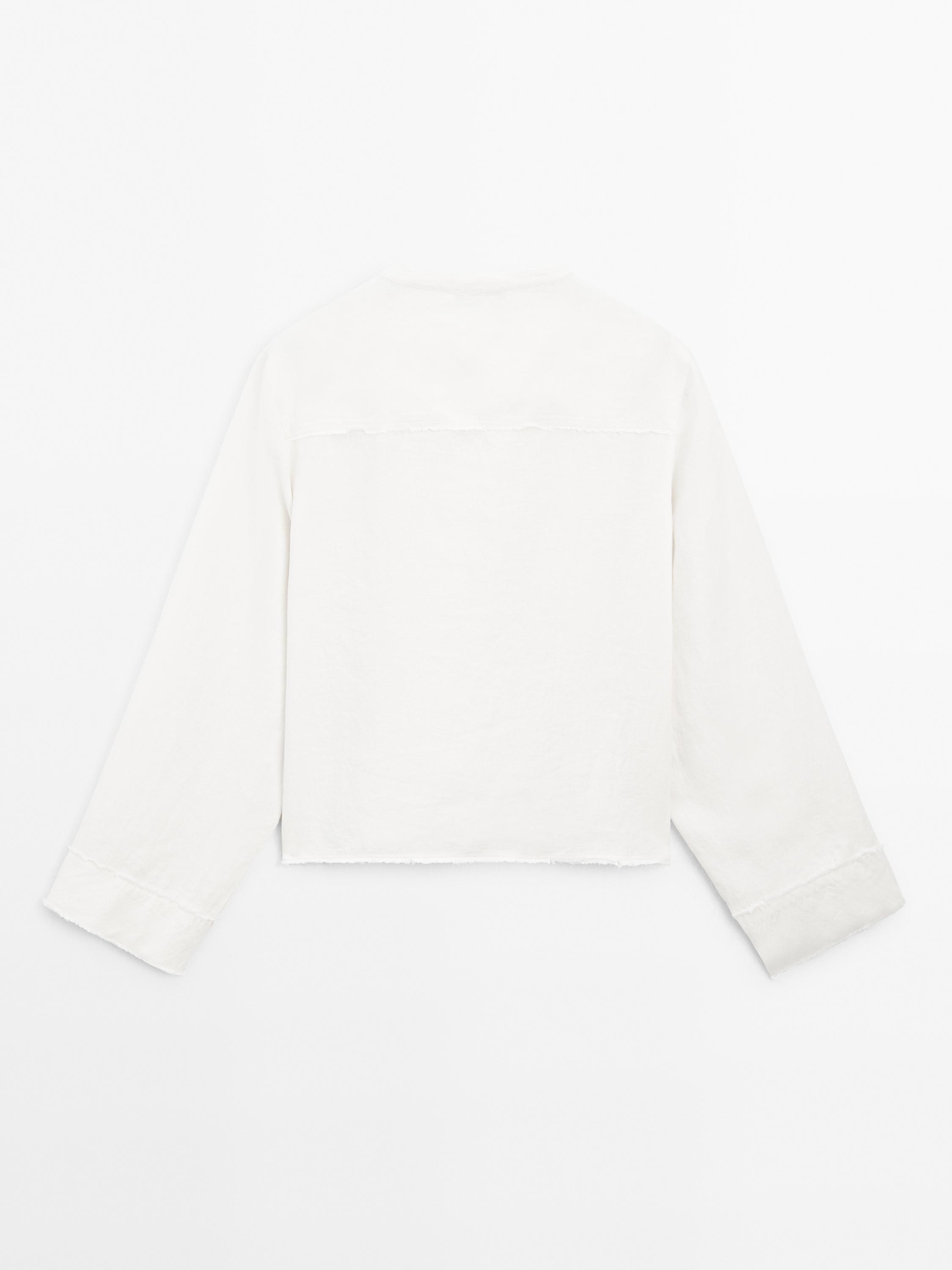 Flowing 100% linen shirt