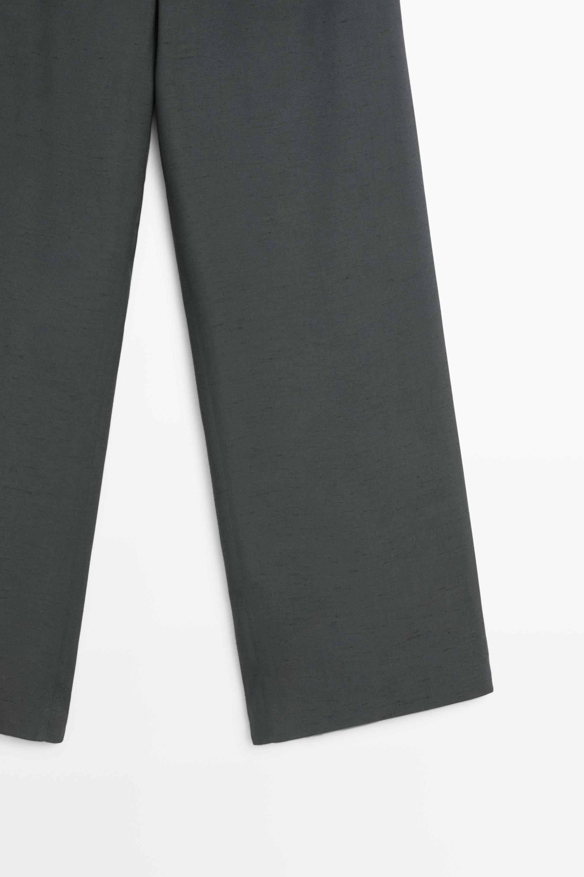 Studio total look elasticated pants — PETROLEUM