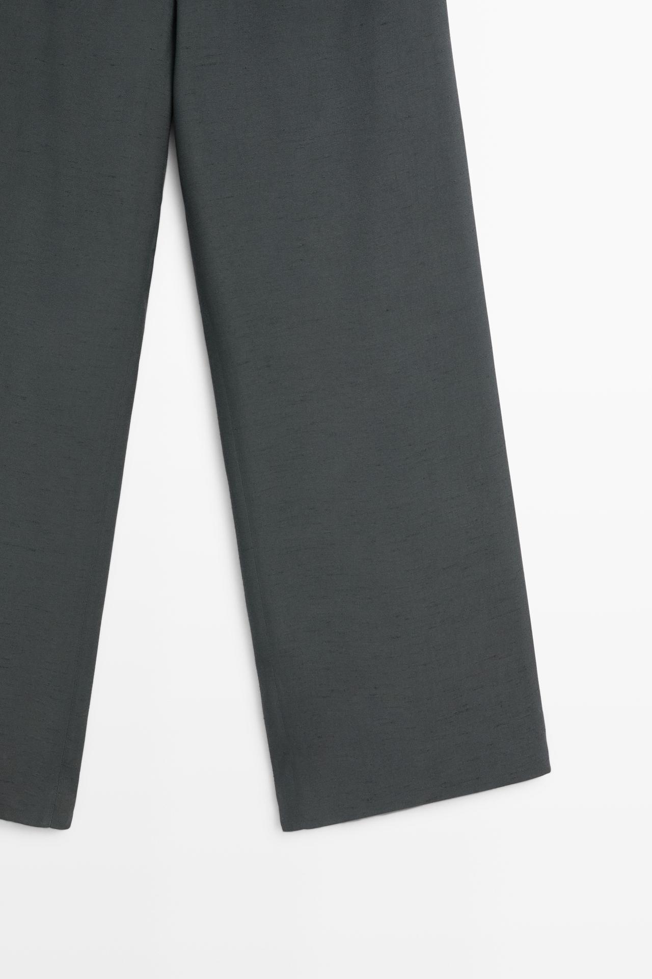 Studio total look elasticated pants — PETROLEUM