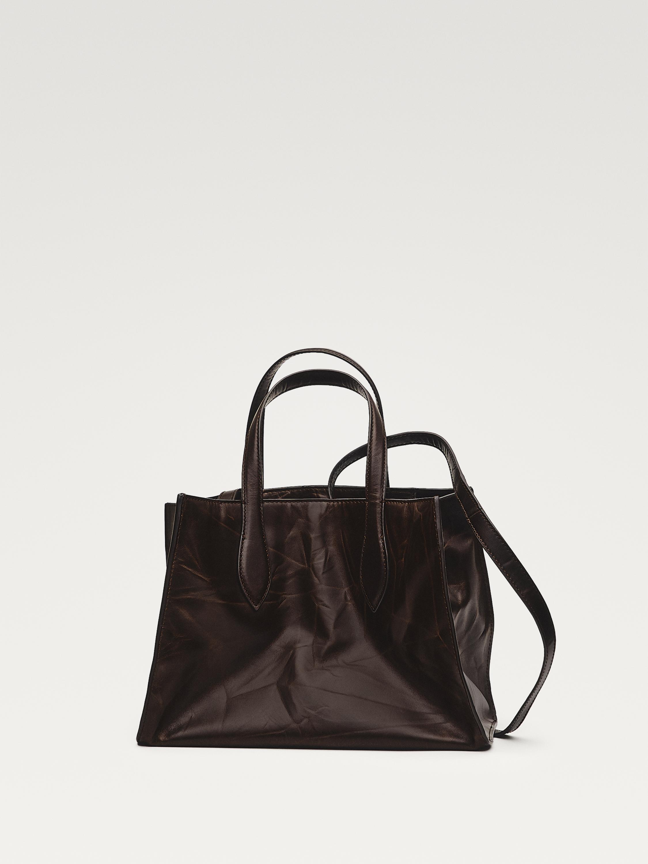 Bolso mini craquelado piel napa