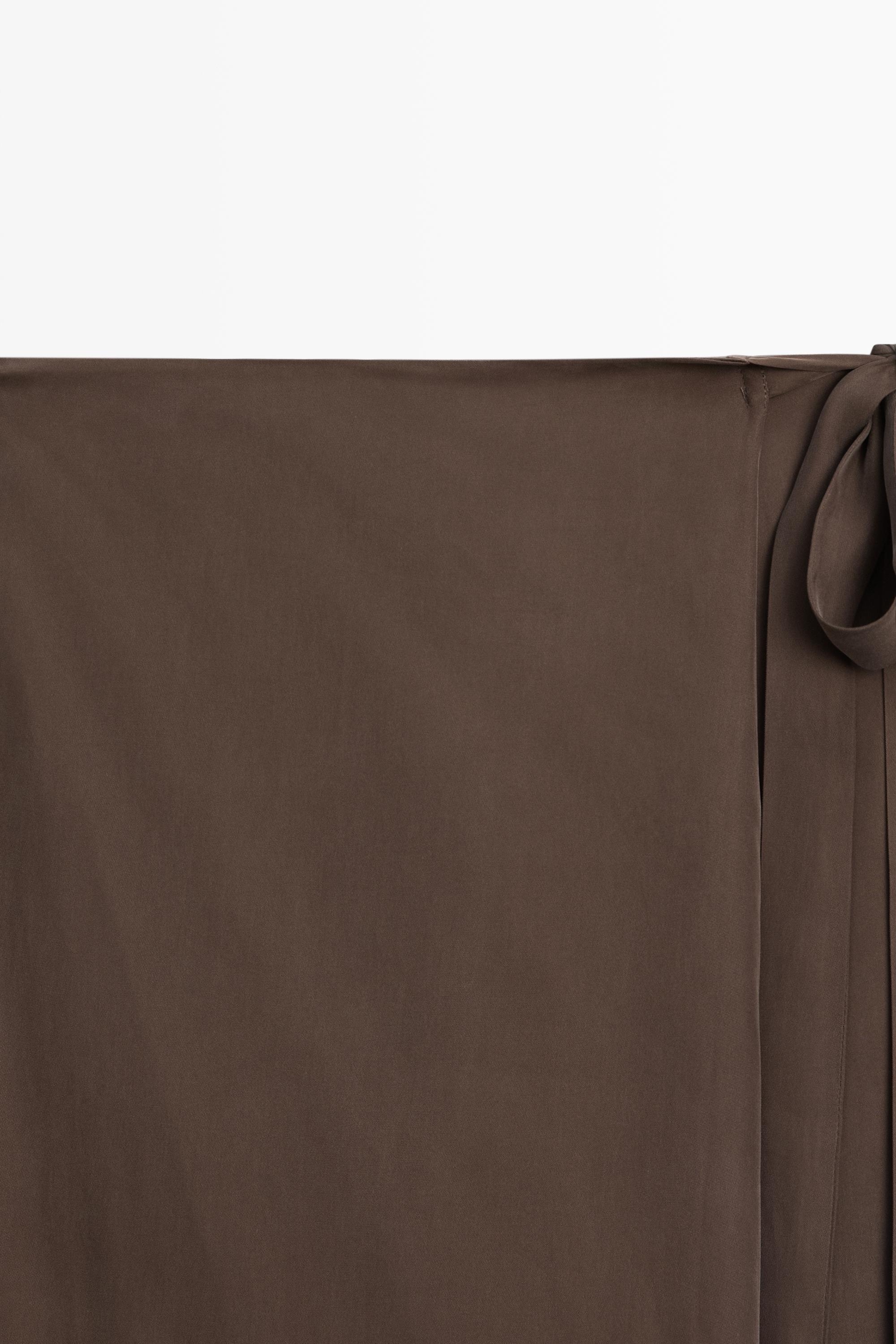 Flowing skort — BROWN
