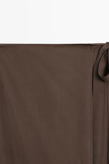 Flowing skort — BROWN 9