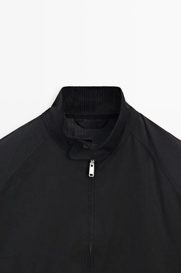 Bomber jacket with collar detail — DARK NAVY 9