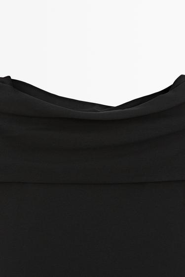 Cotton off-the-shoulder top — BLACK 9