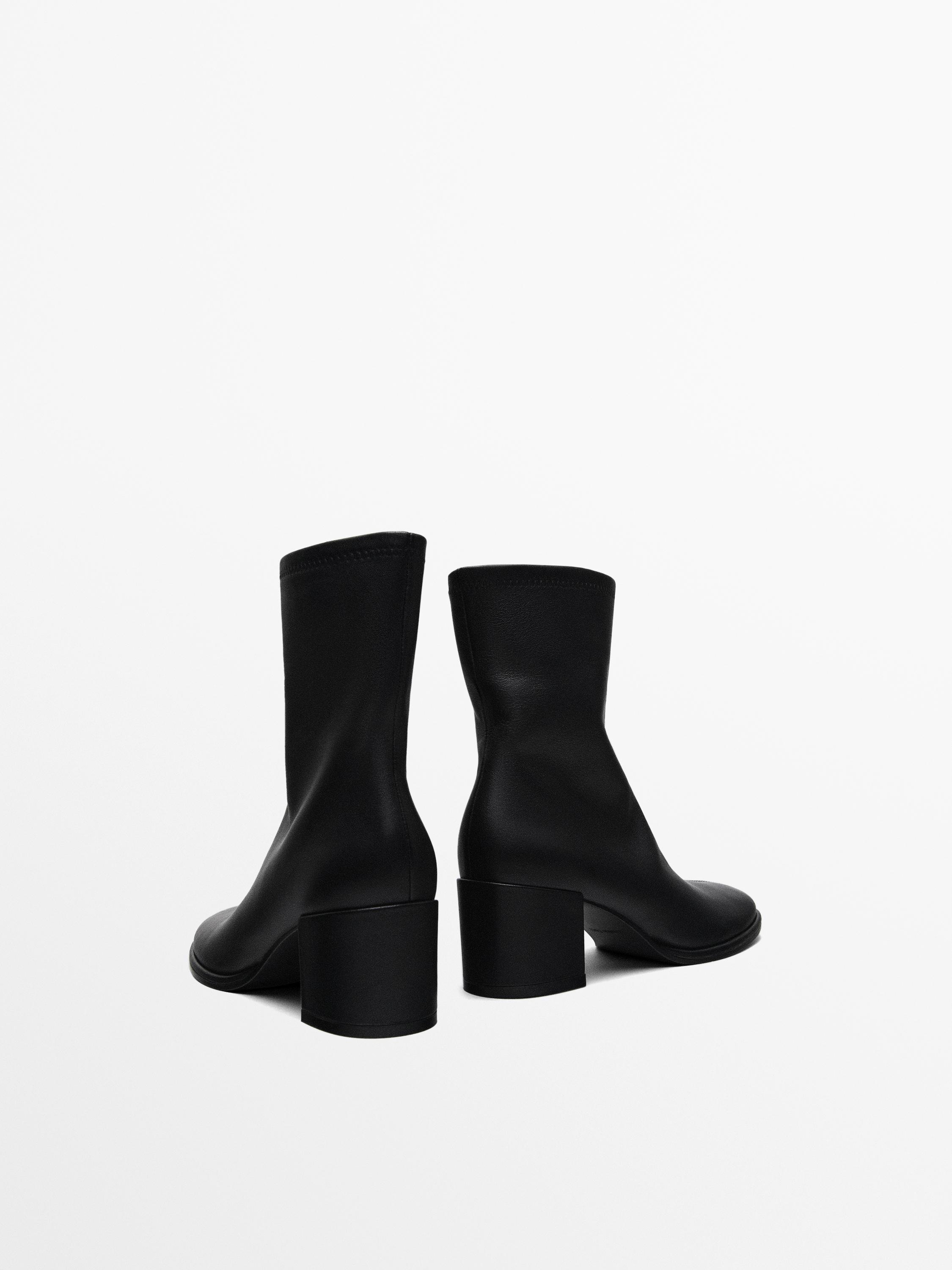 High-heel ankle boots