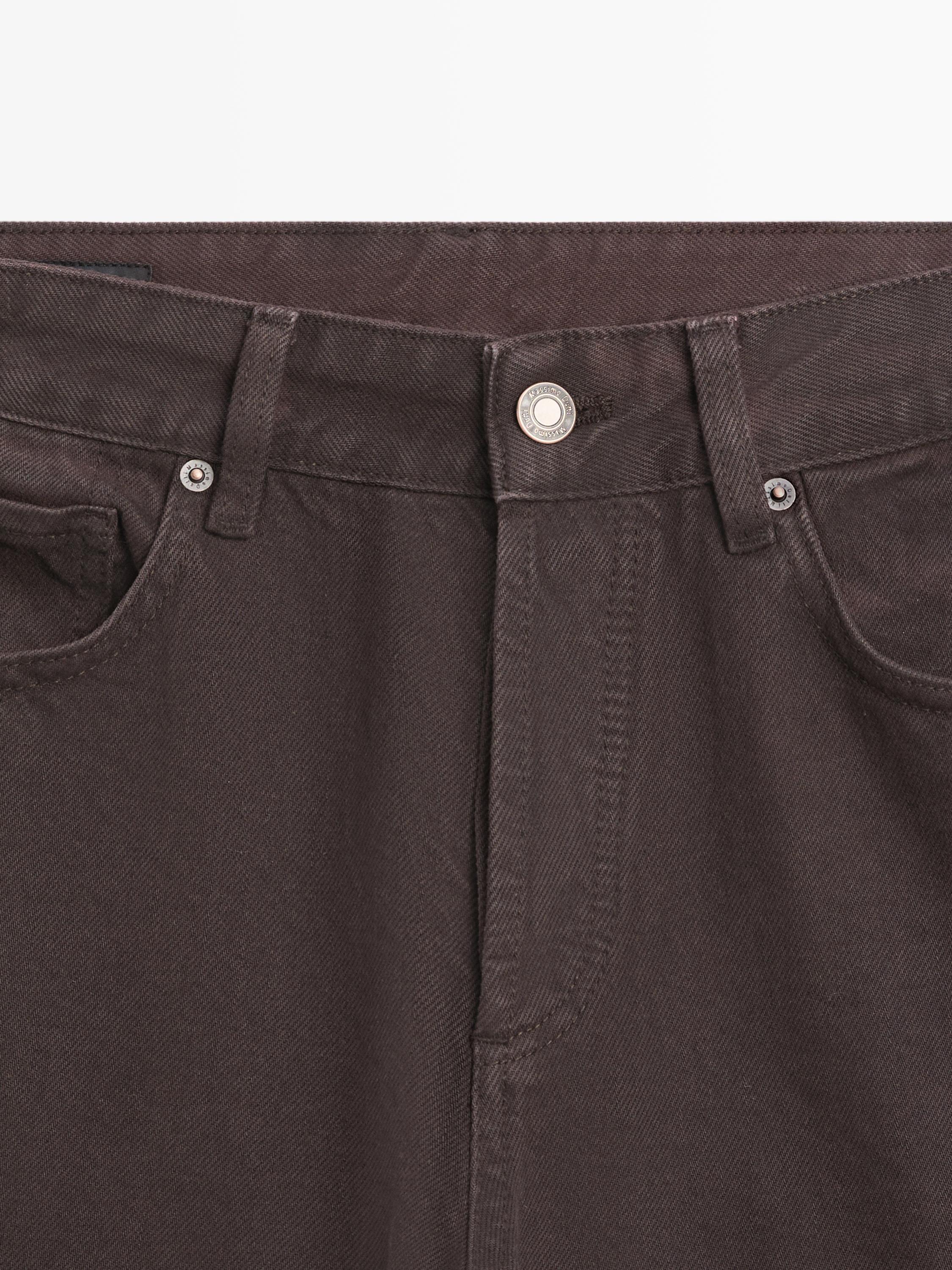 Wide-leg jeans — Chocolate