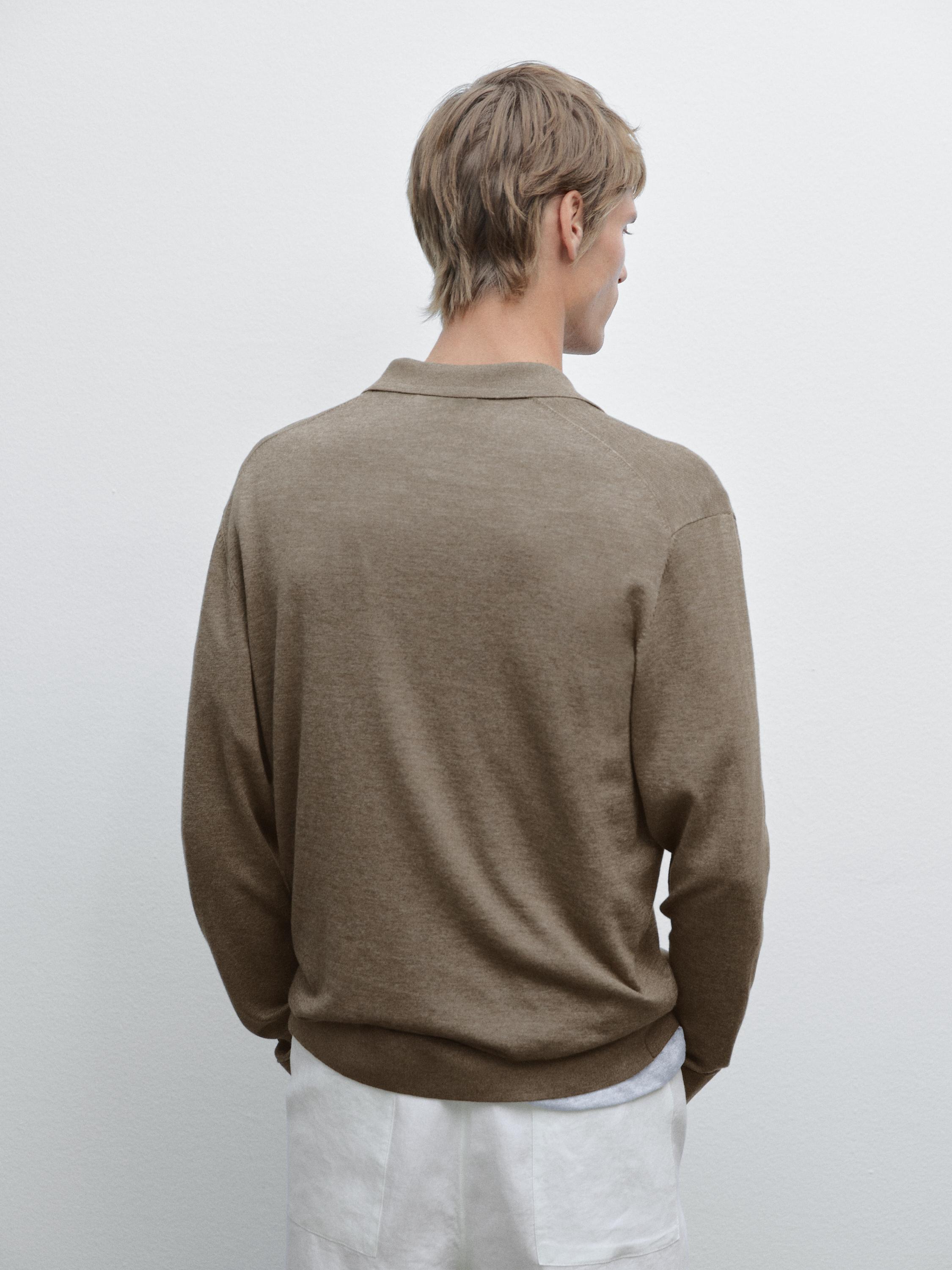 Jersey polo punto cuello pico