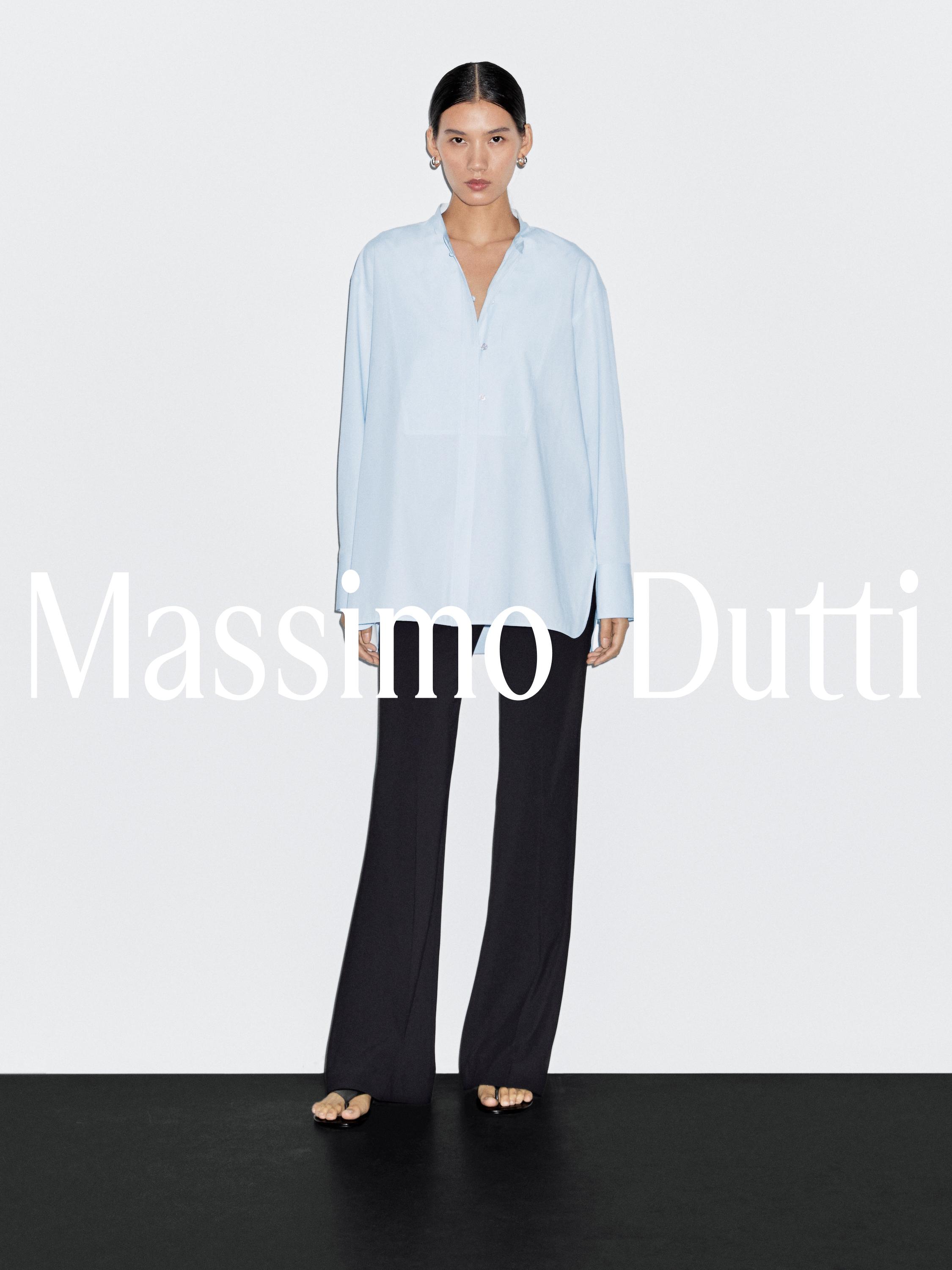 Shirt with stand collar and bib