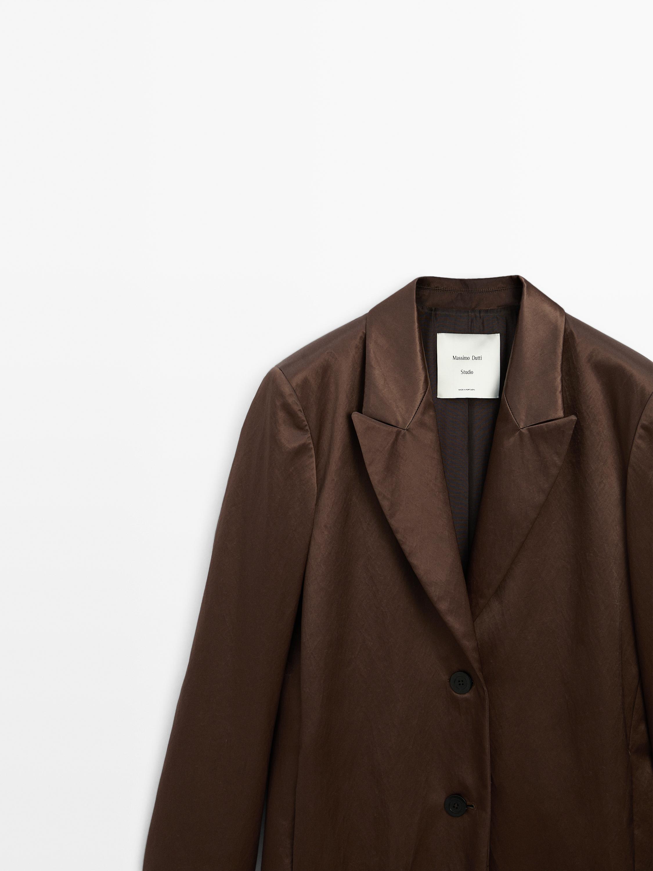 Long satin coat - Studio