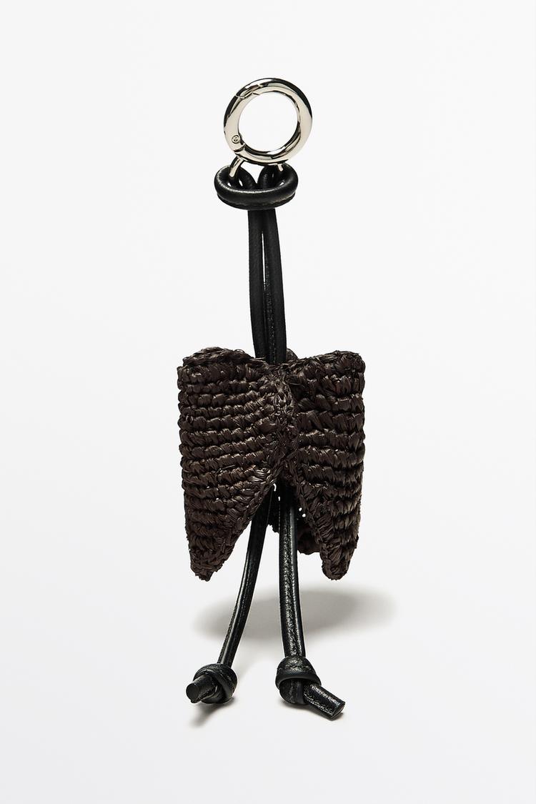 Raffia tulip charm — BROWN