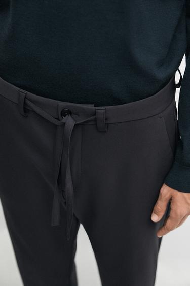 Regular-fit technical trousers — NAVY BLUE 8