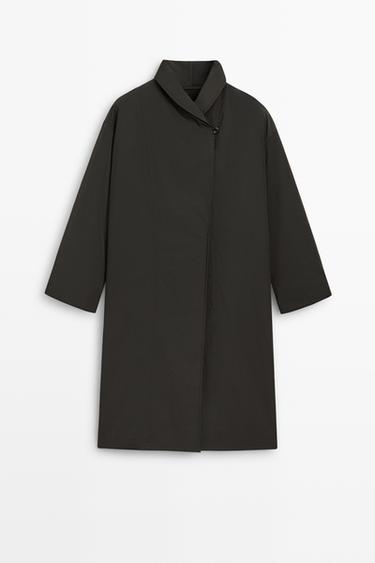 Long quilted parka — MOLE BROWN 2
